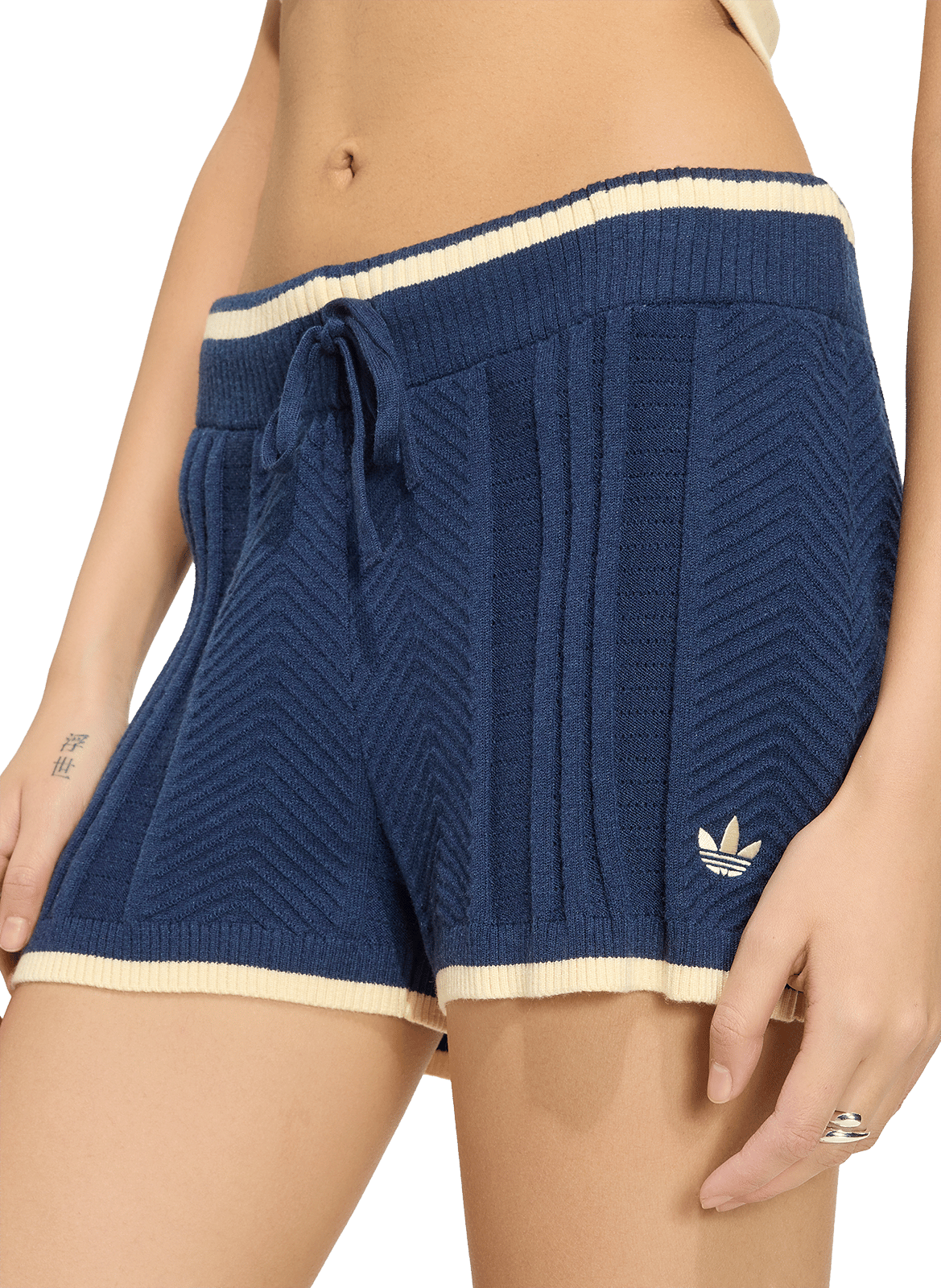 Rechte rok van gebreide stof ADIDAS Blauw