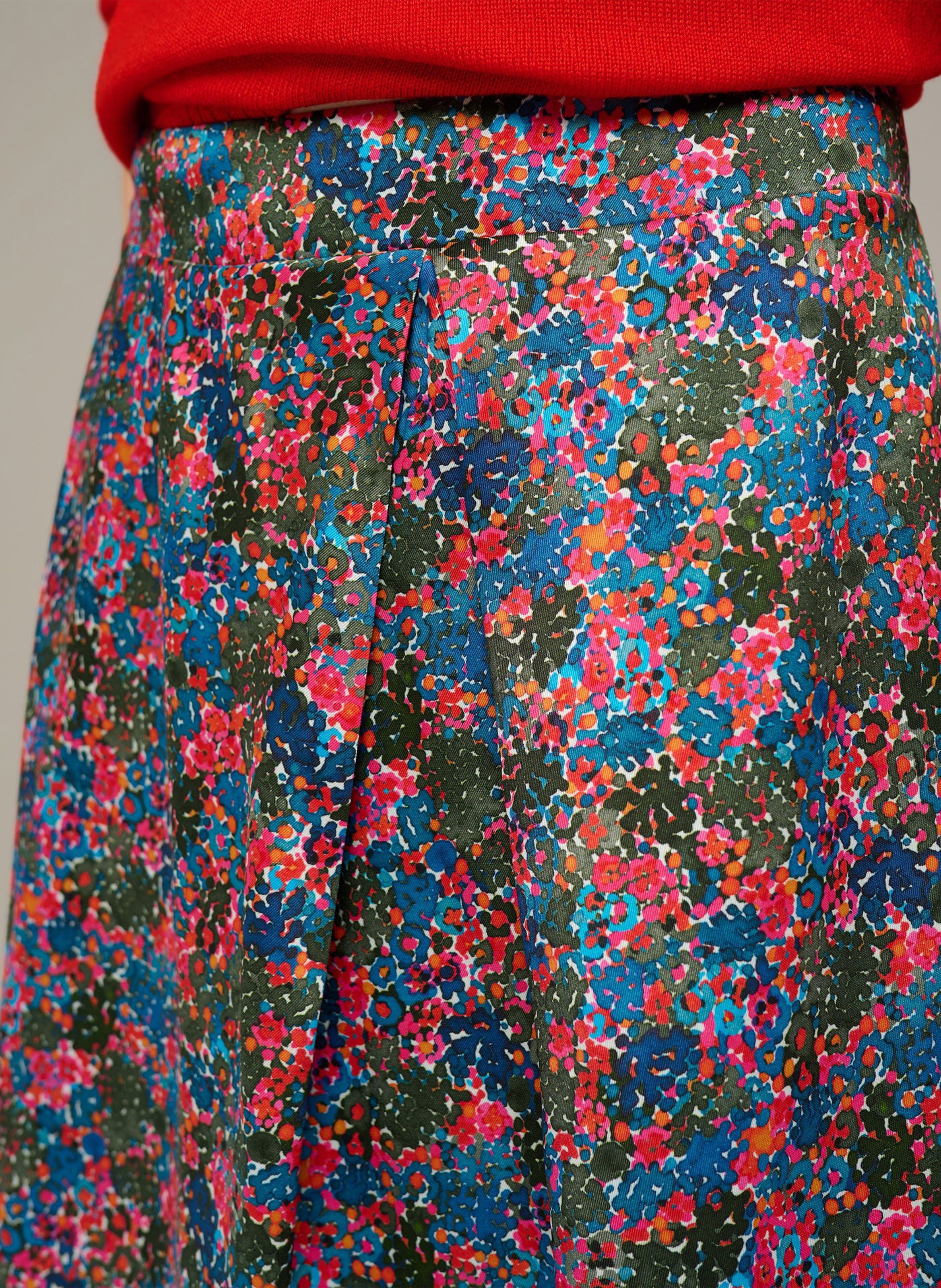 Korte, gerende rok COTELAC ACOTE Blauw