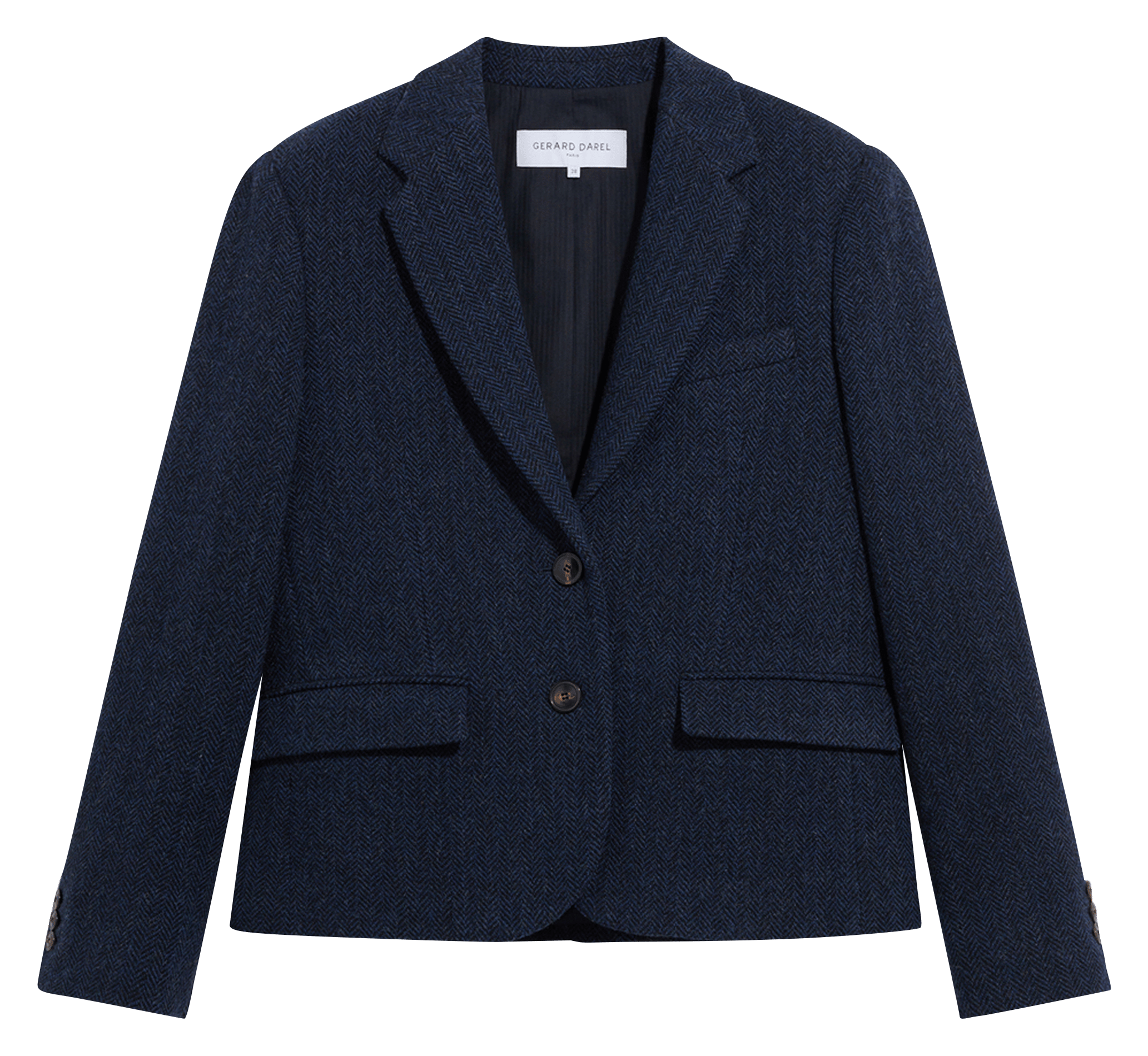 Blazer van zuivere wol GERARD DAREL Blauw