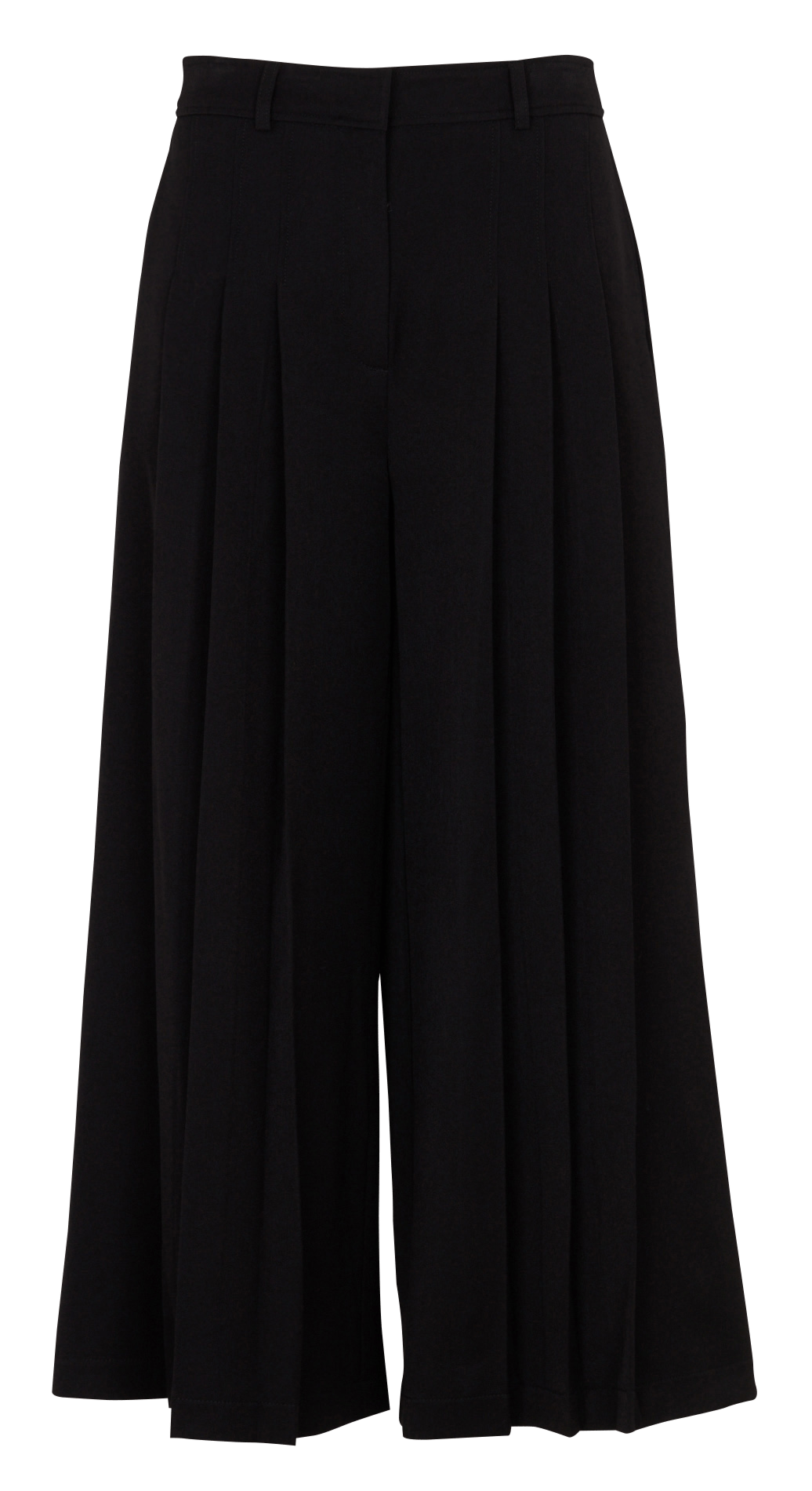 Pantalon large cropped plissé  LA FEE MARABOUTEE Noir