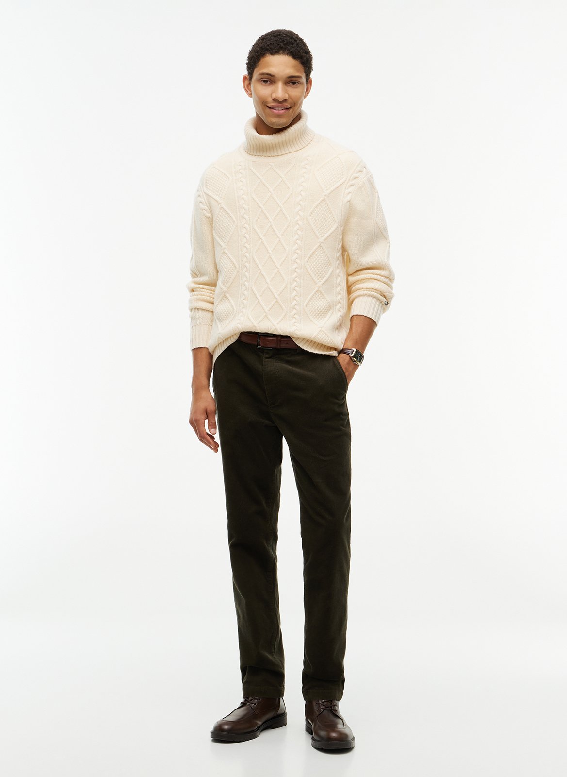 Gerade geschnittene Cordhose TOMMY HILFIGER Grun