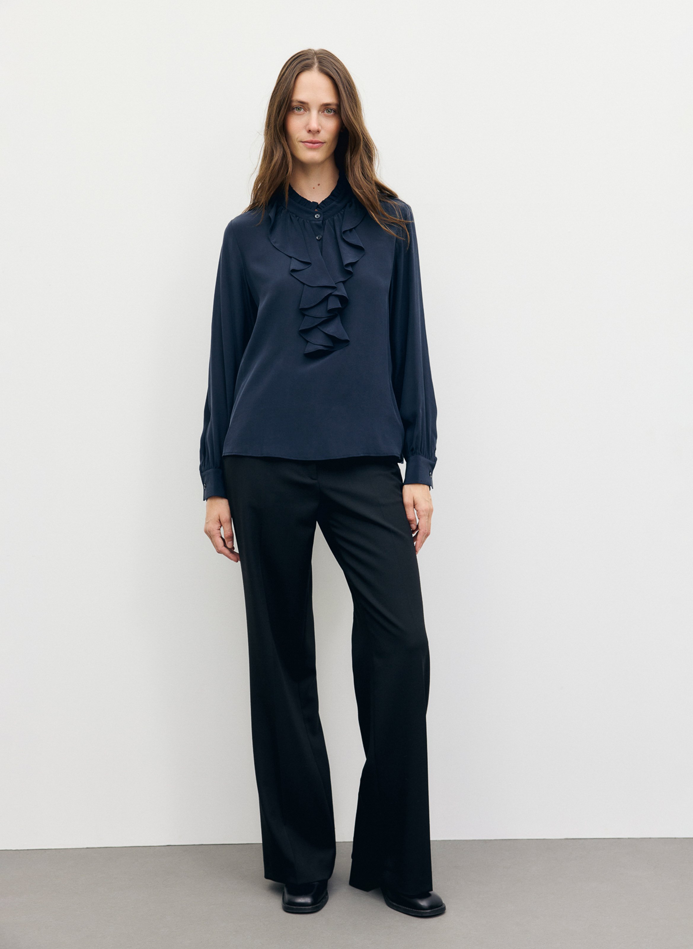 Geblümte Bluse mit Rundhalskragen GERARD DAREL Blau