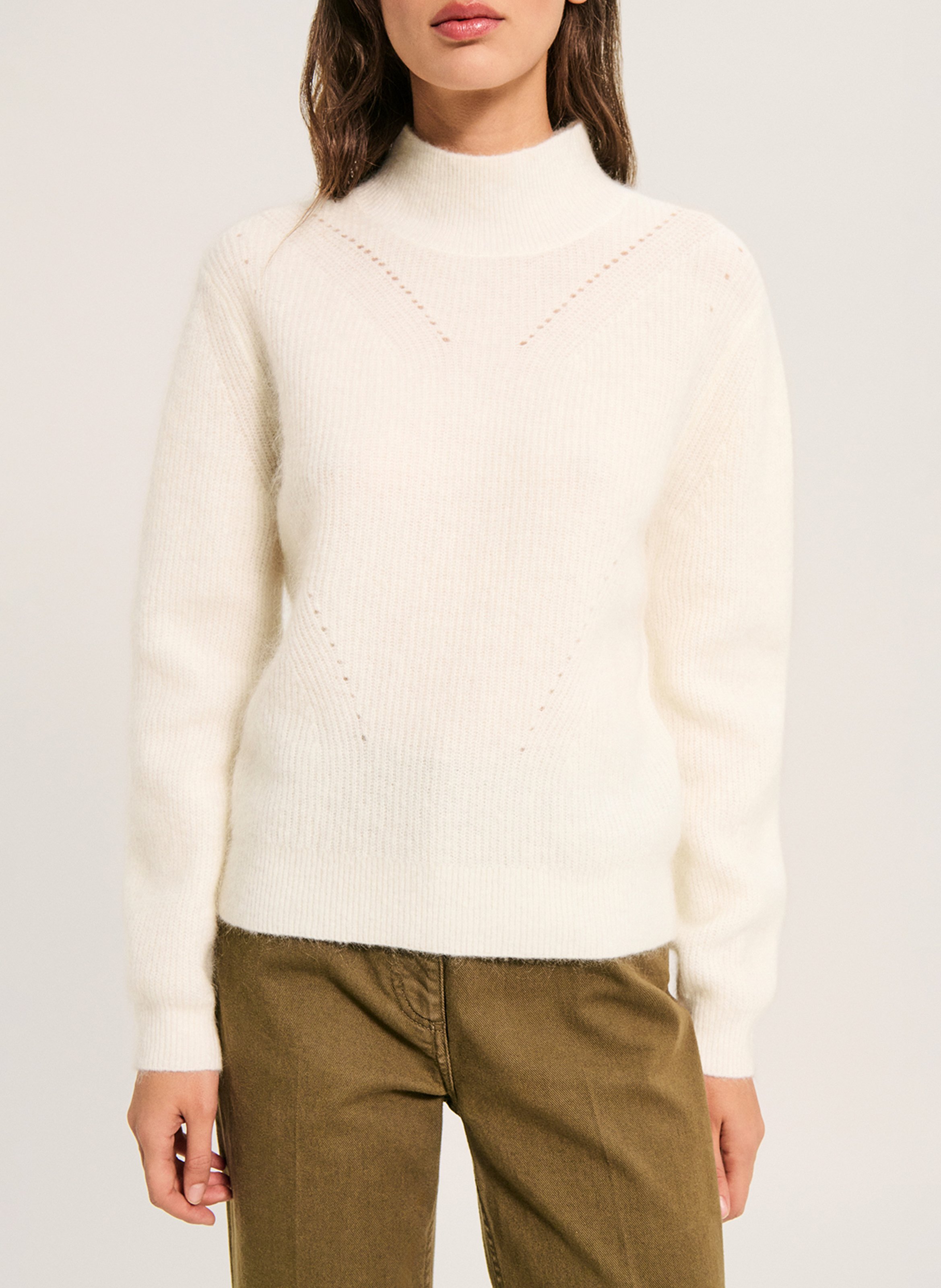 Straight wool blend sweater PABLO Beige