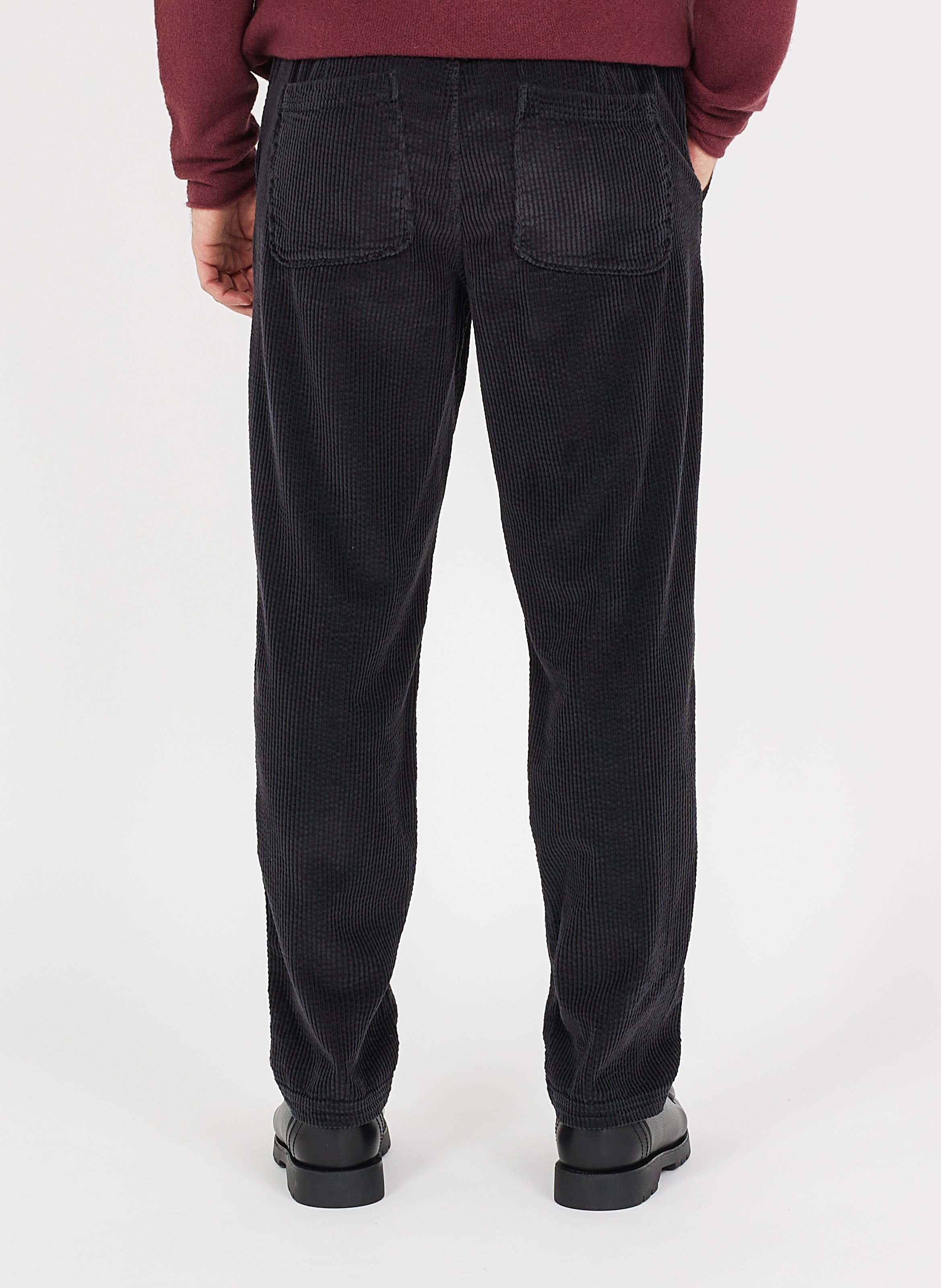 Ribbed cotton pants AMERICAN VINTAGE Black