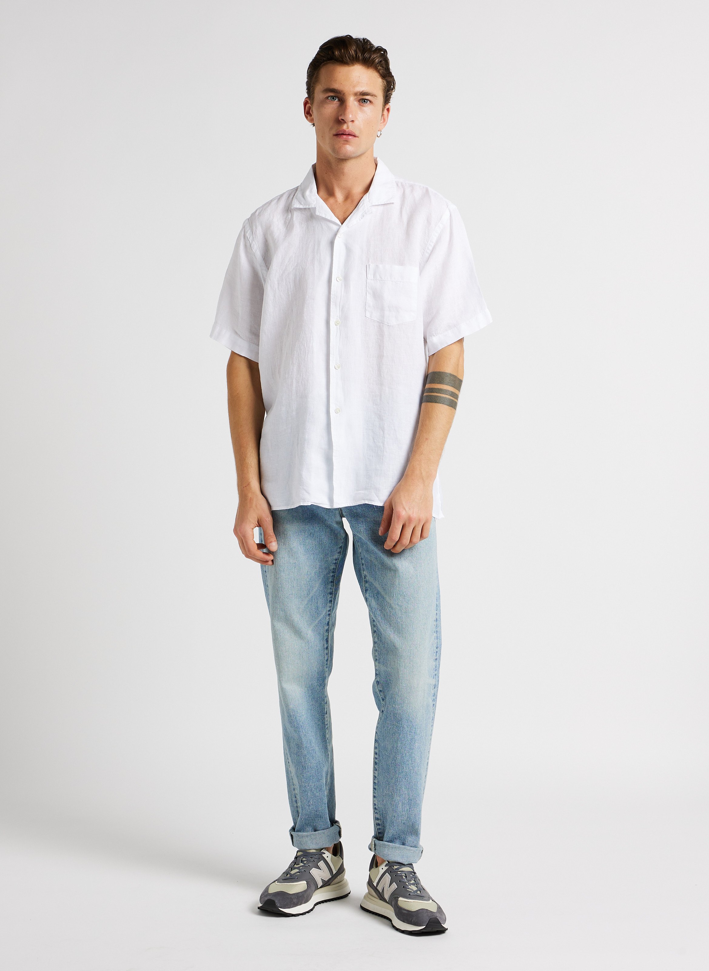 Tapered cotton jeans EDWIN Blue