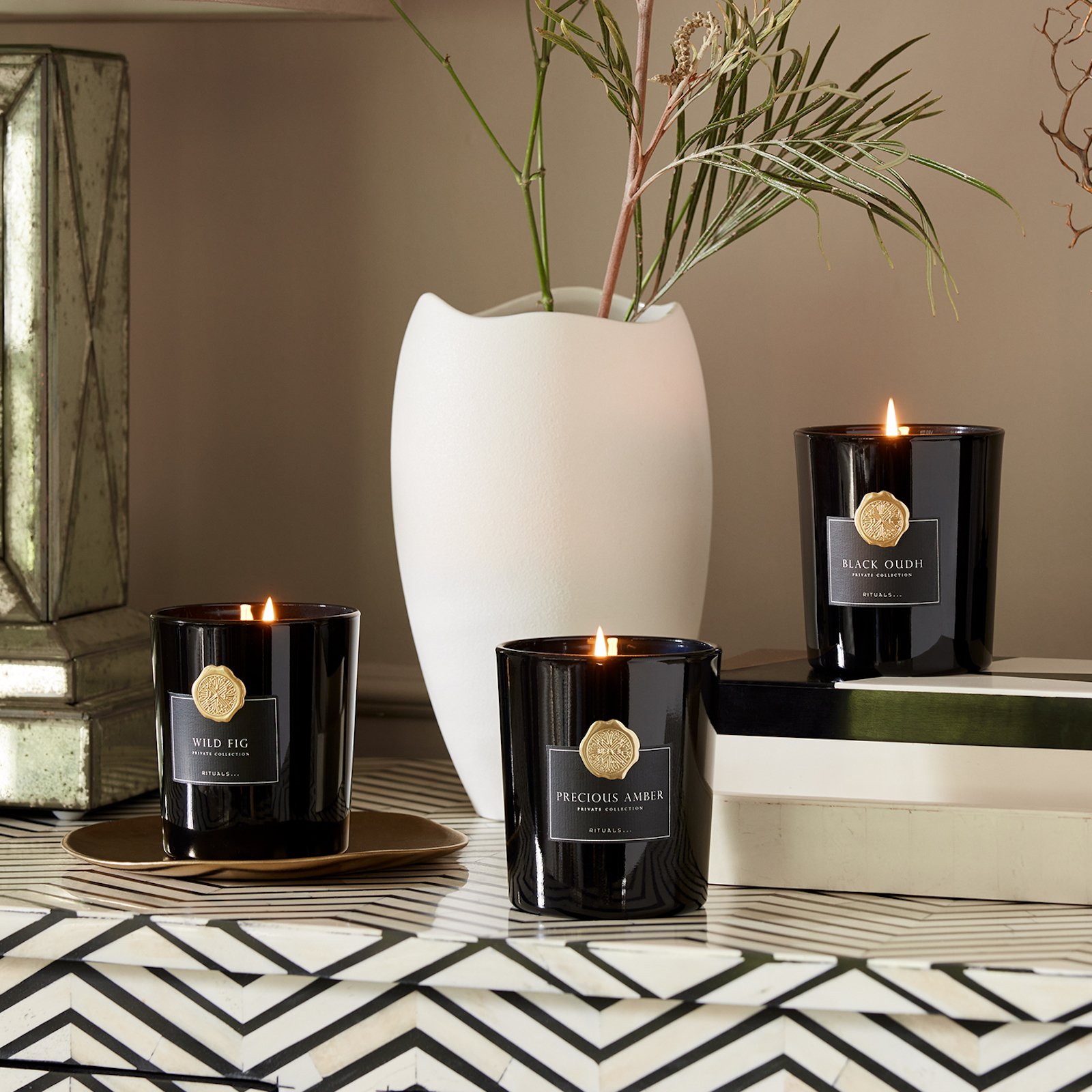 Black oudh scented candle No color Rituals Printemps beauty