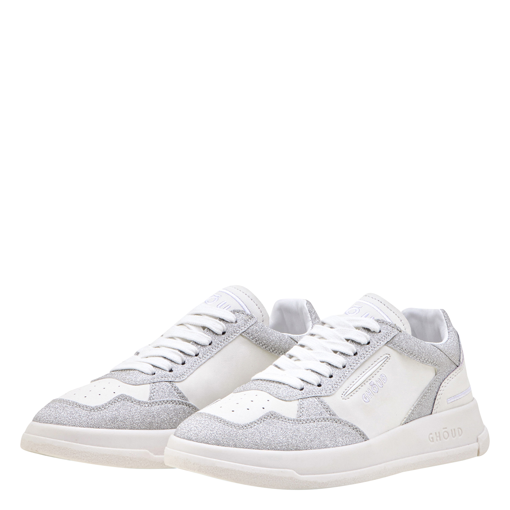 Lage baskets van leermix GHOUD VENICE Grijs