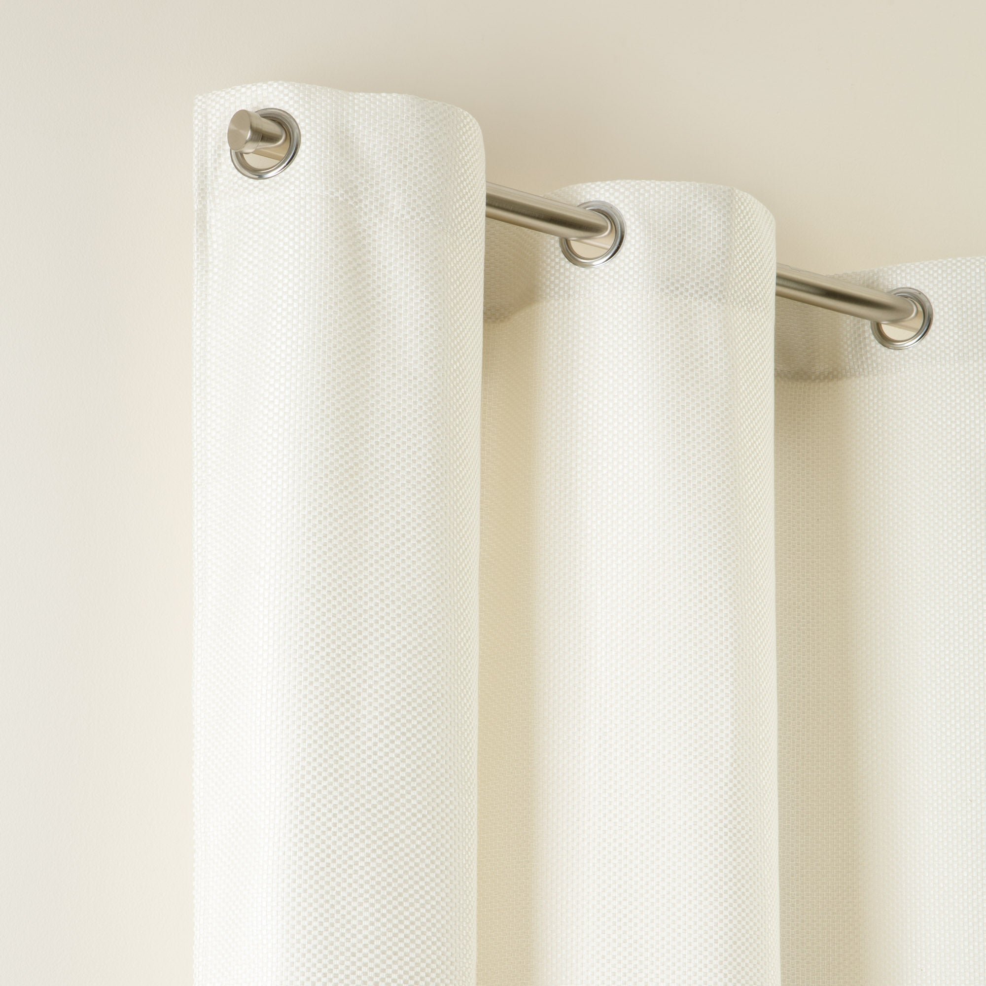 ABSTRACT - Curtain with eyelets MADURA White