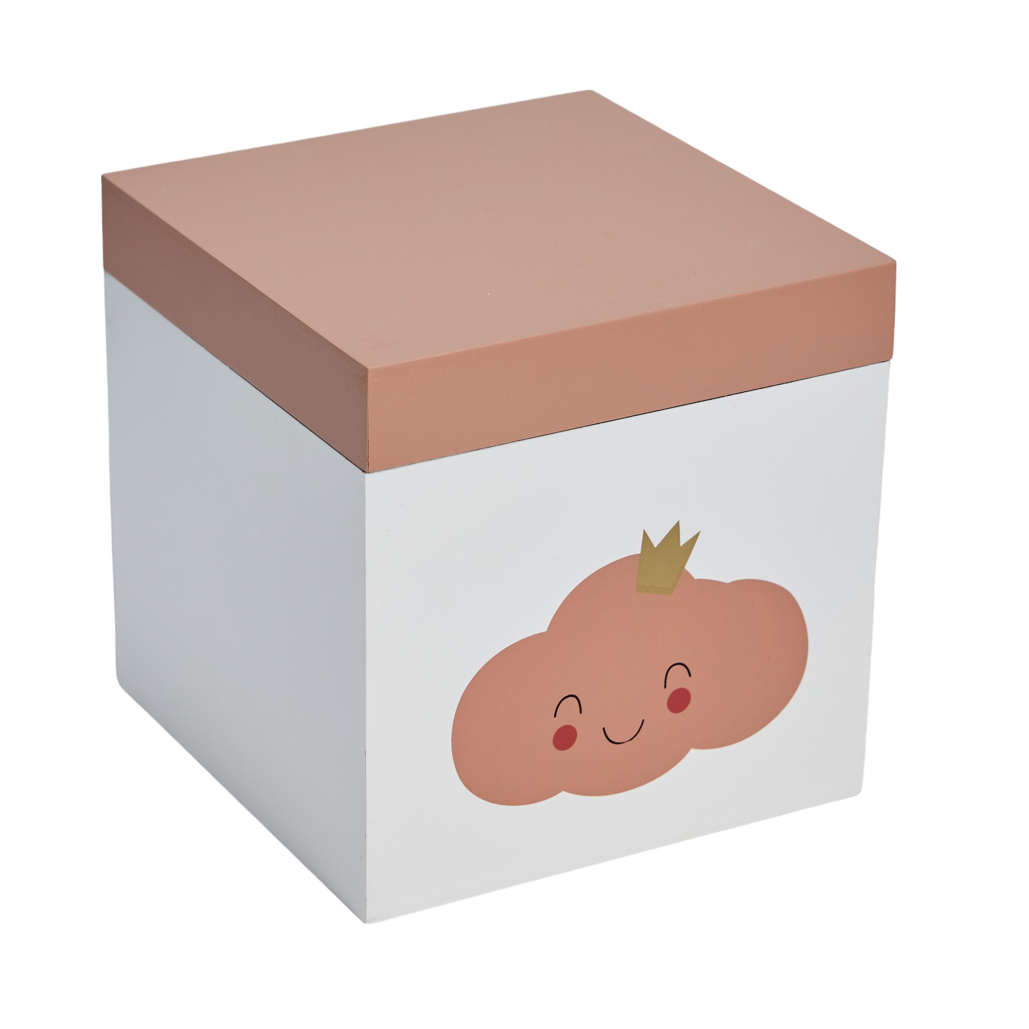 Wooden storage box FACTORY White