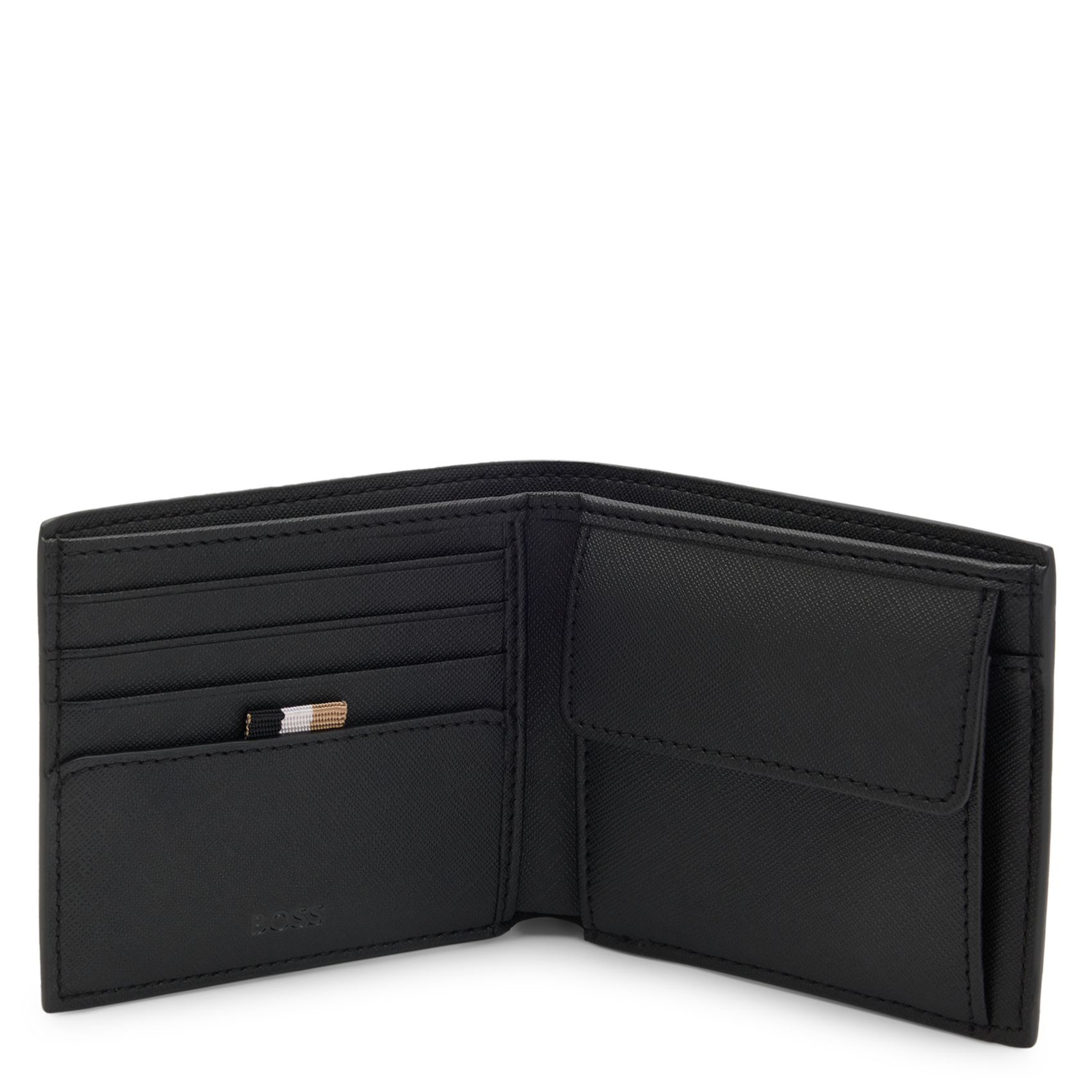 Babylon leather wallet BOSS Black