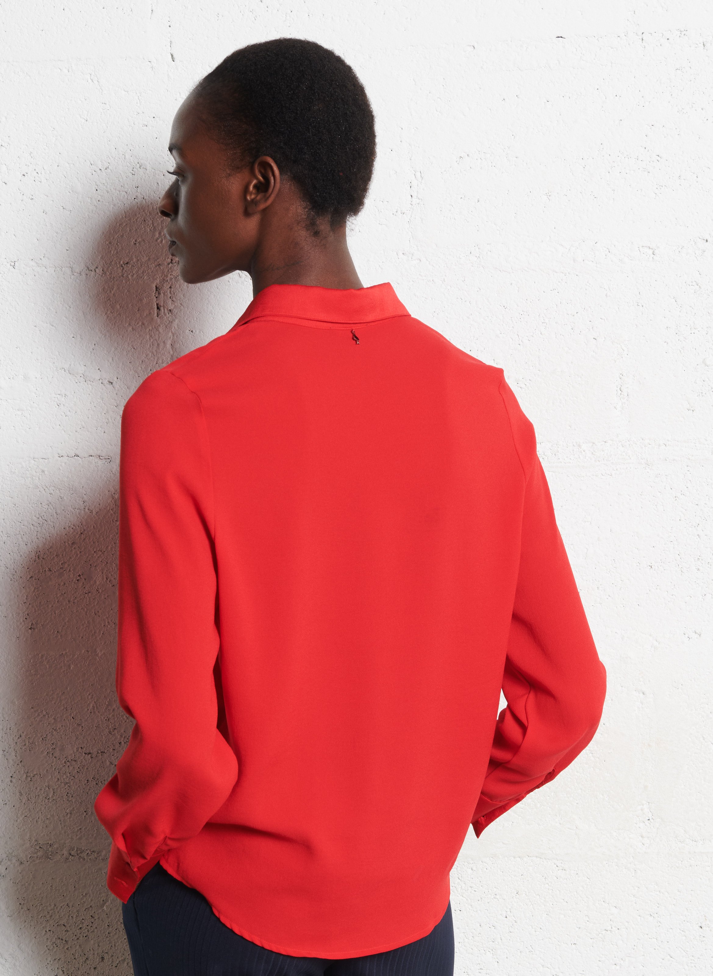 Chemise droite col classique ONE STEP Rouge