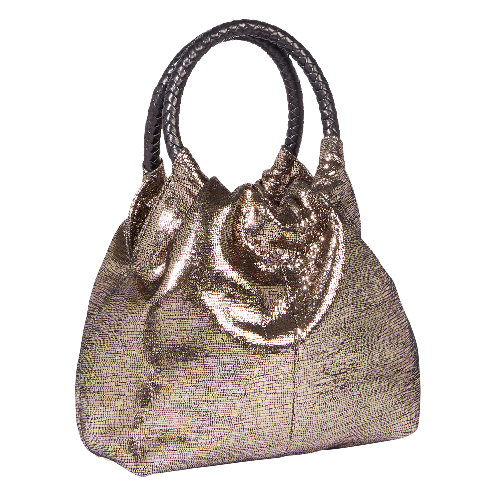 Metallic shoulder bag JEROME DREYFUSS Silver