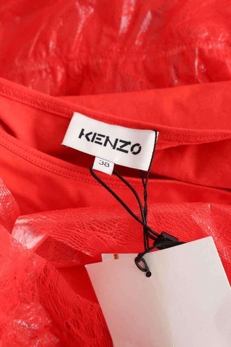 Cotton dress KENZO - SECONDE MAIN Red