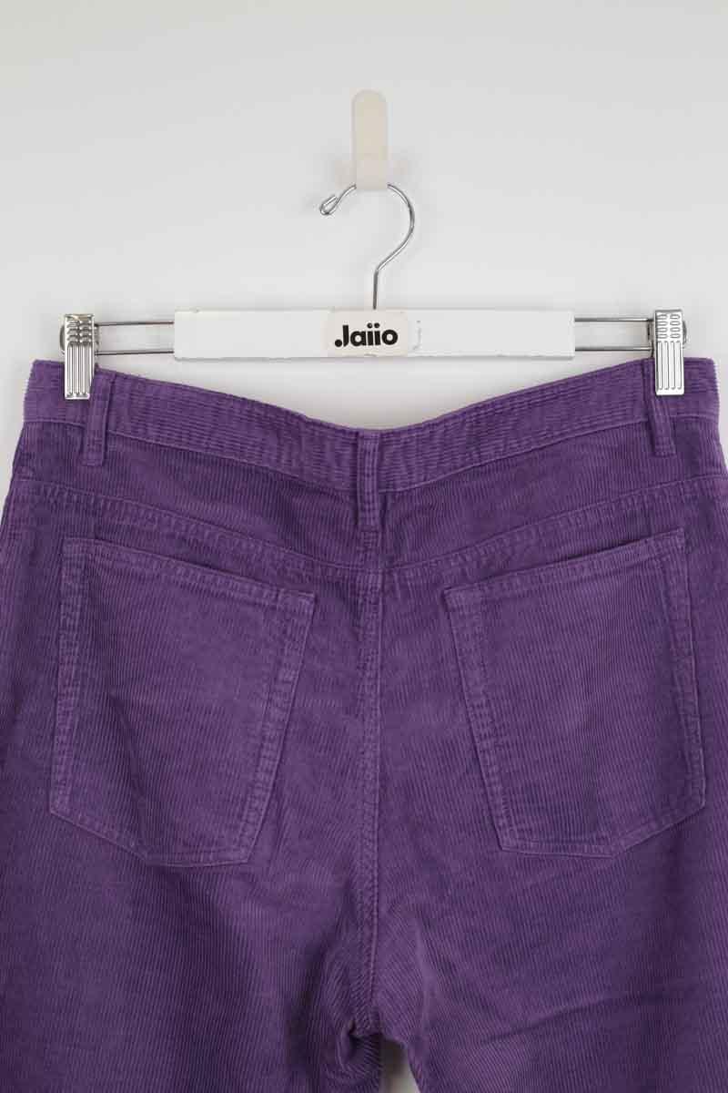 Slim cotton trousers ISABEL MARANT ÉTOILE - SECONDE MAIN Purple