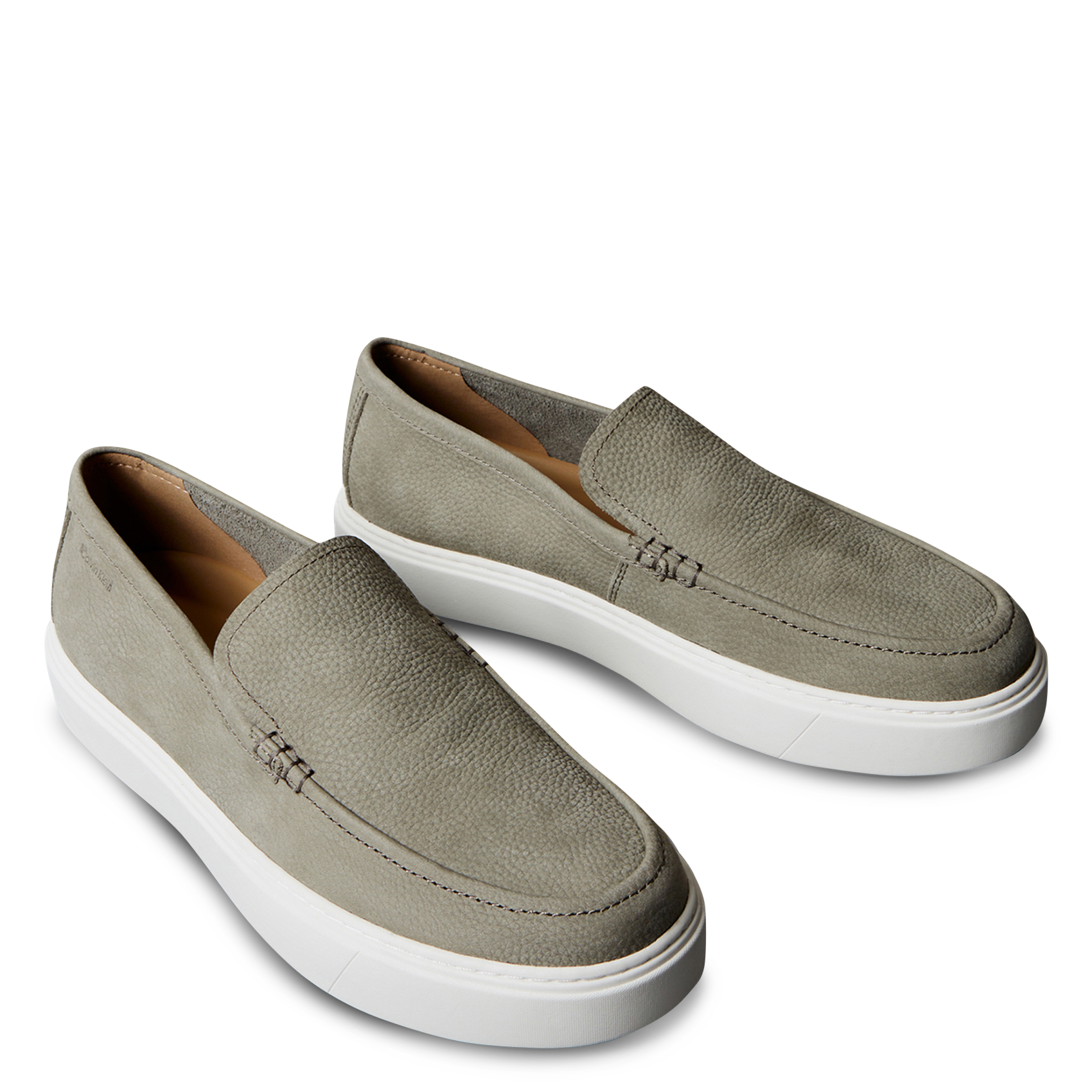 Baskets basses en cuir CALVIN KLEIN Vert