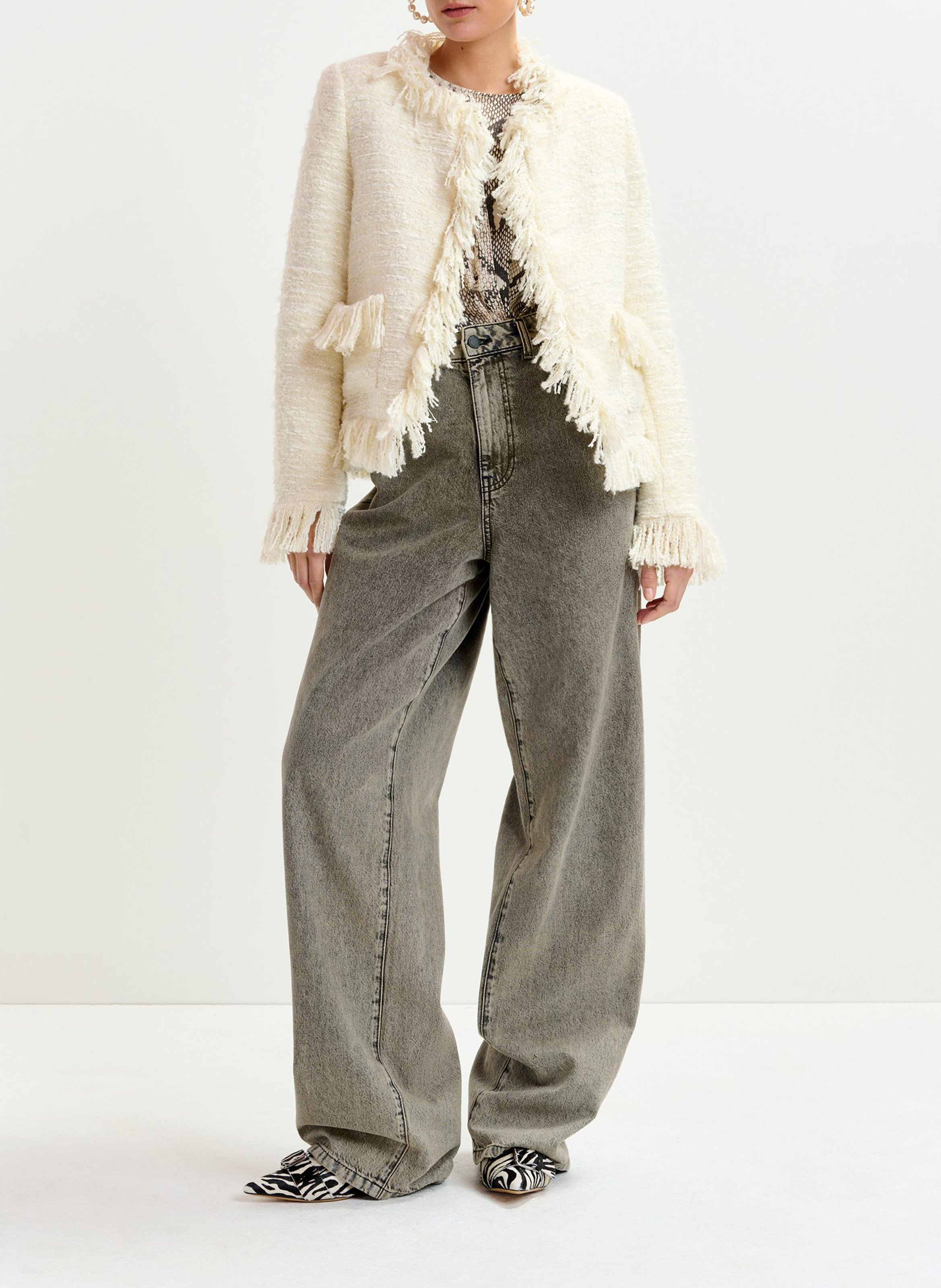 Veste col rond  ESSENTIEL ANTWERP Blanc