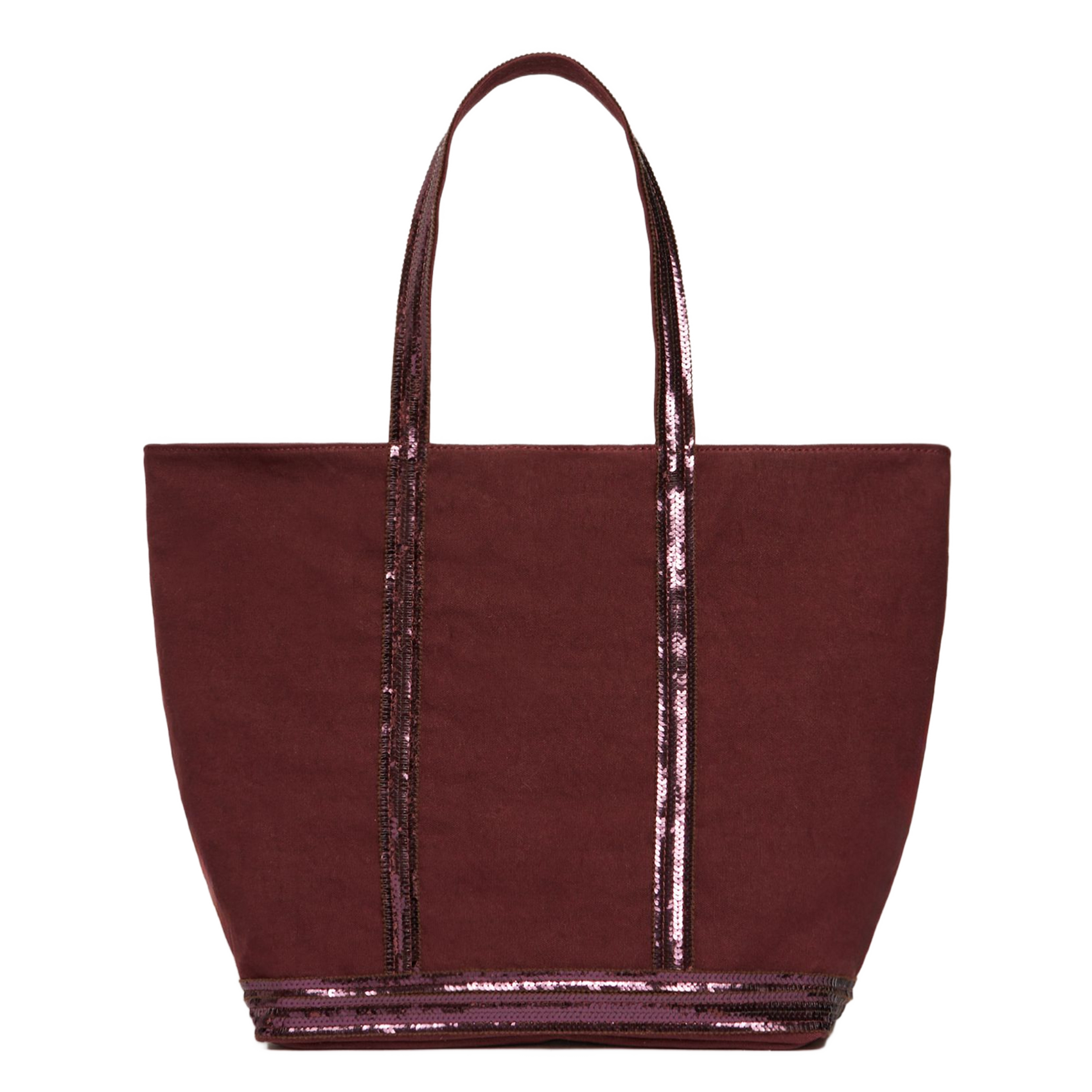 Cabas L à sequins en toile de coton  VANESSA BRUNO Rouge