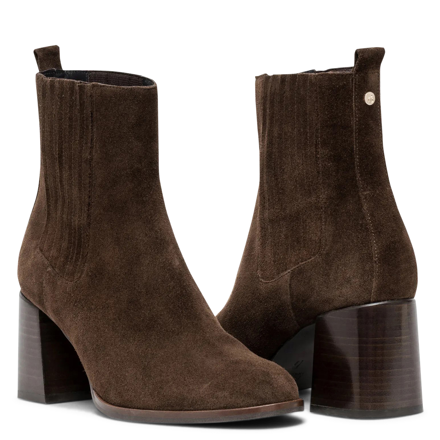 Bianca leather ankle boots BOCAGE Brown