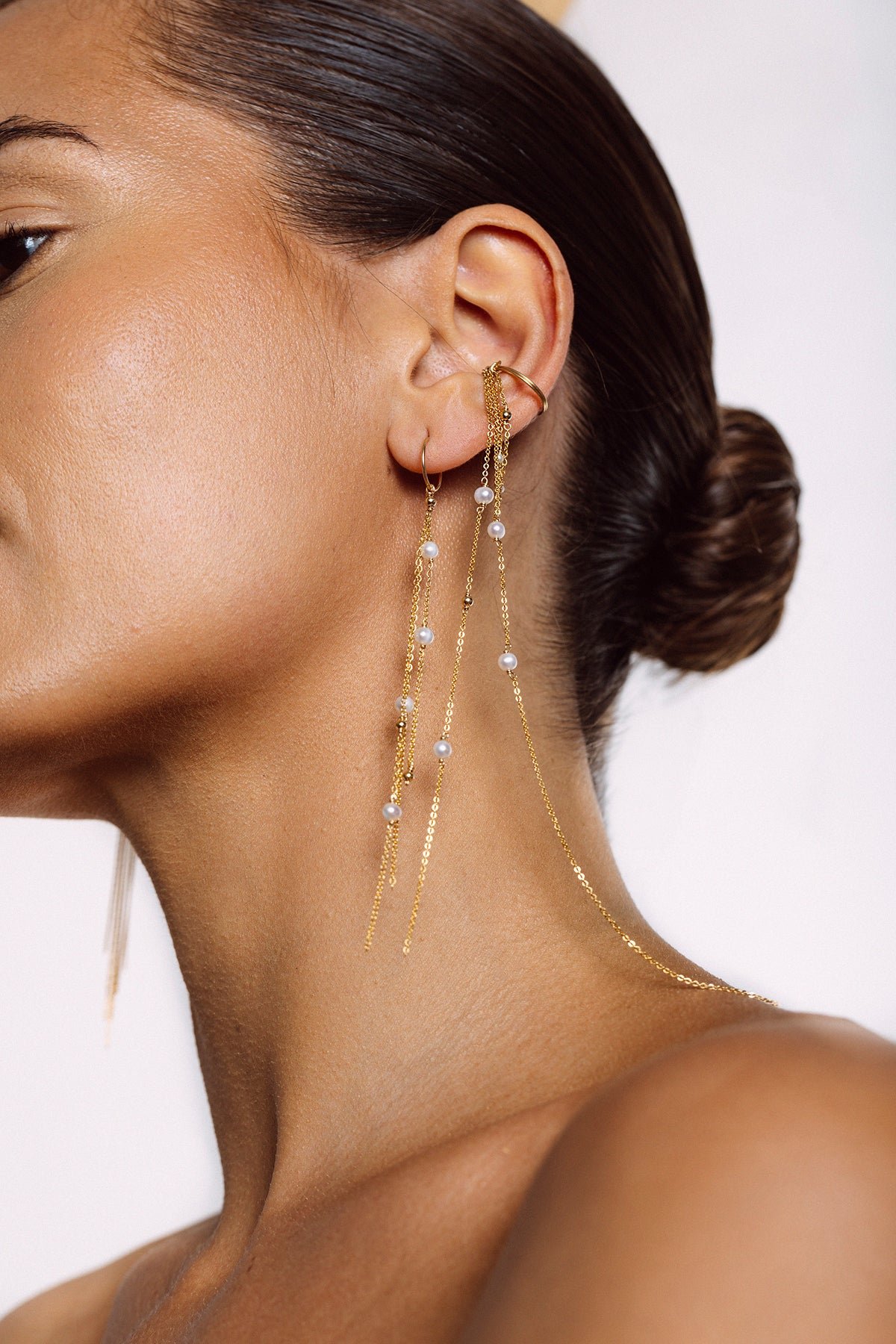 Faux piercing Maia pearl YAY Golden