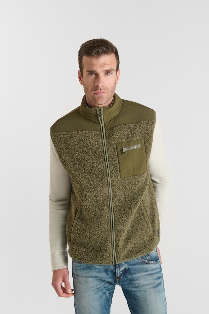 Sleeveless jacket LE TEMPS DES CERISES Khaki