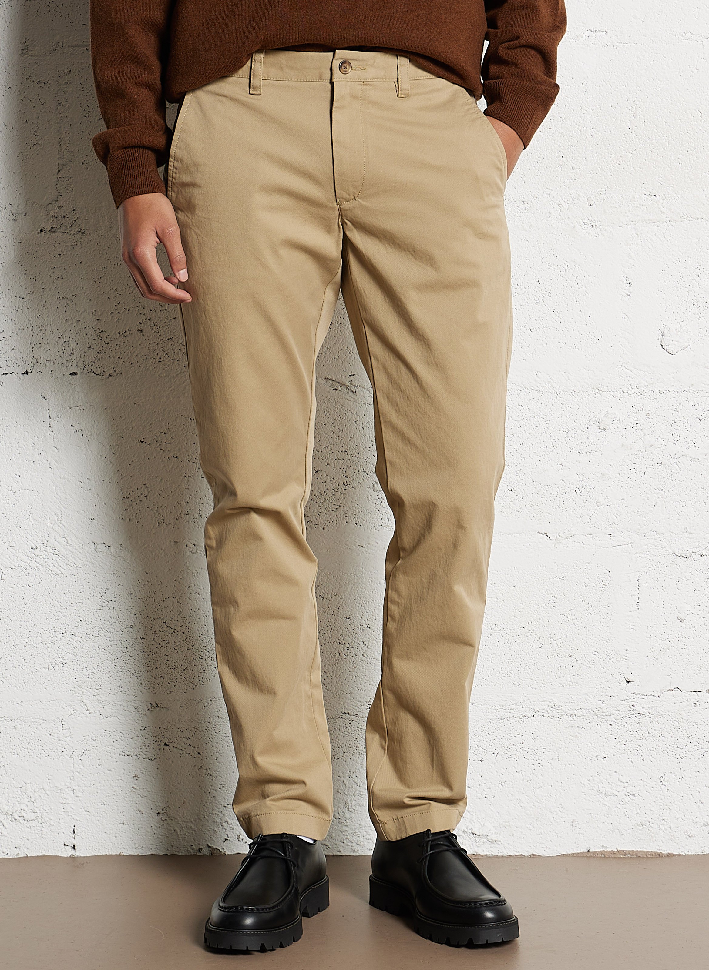Straight cotton trousers GANT Green