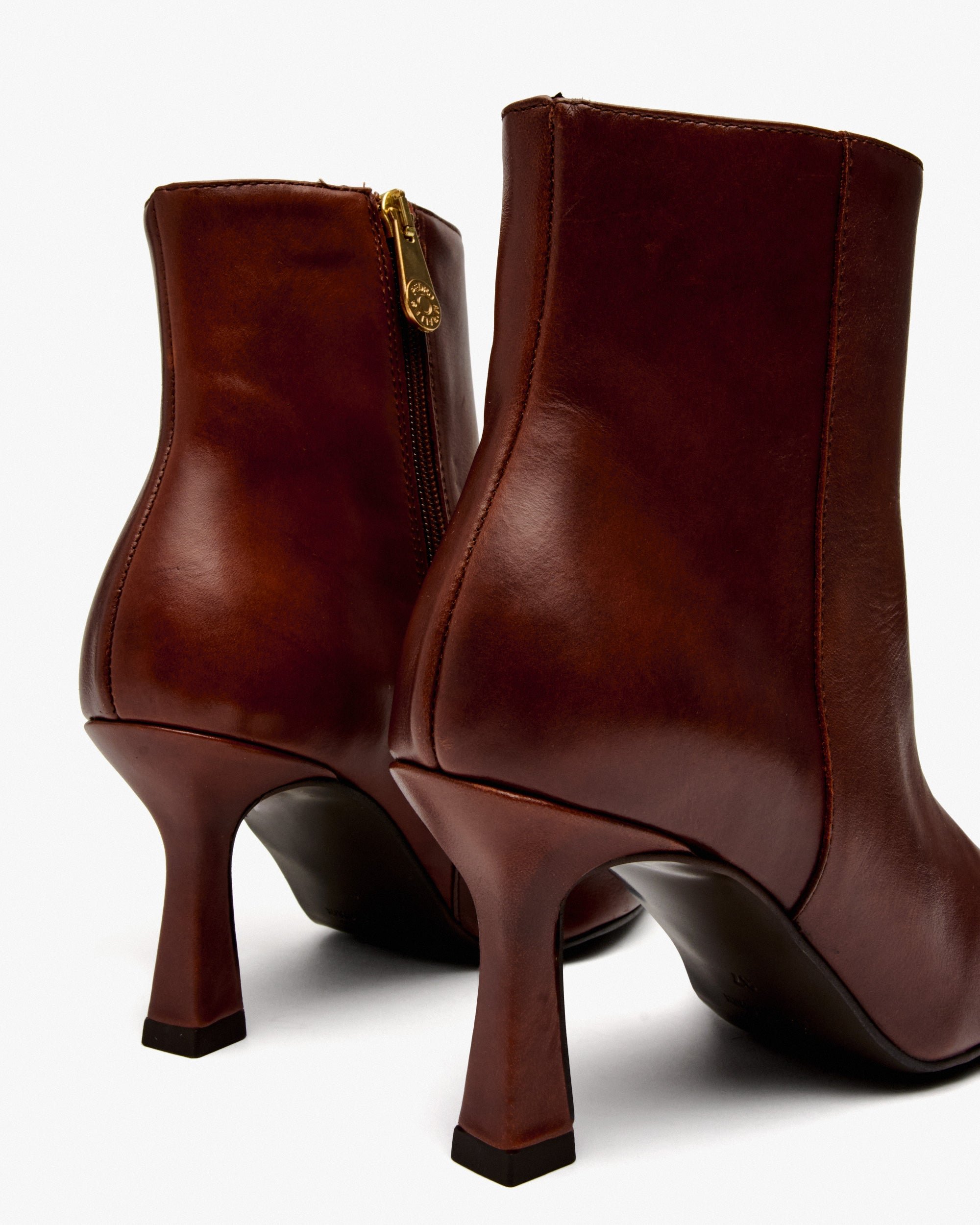 Brown leather ankle boots PEDRO MIRALLES Brown