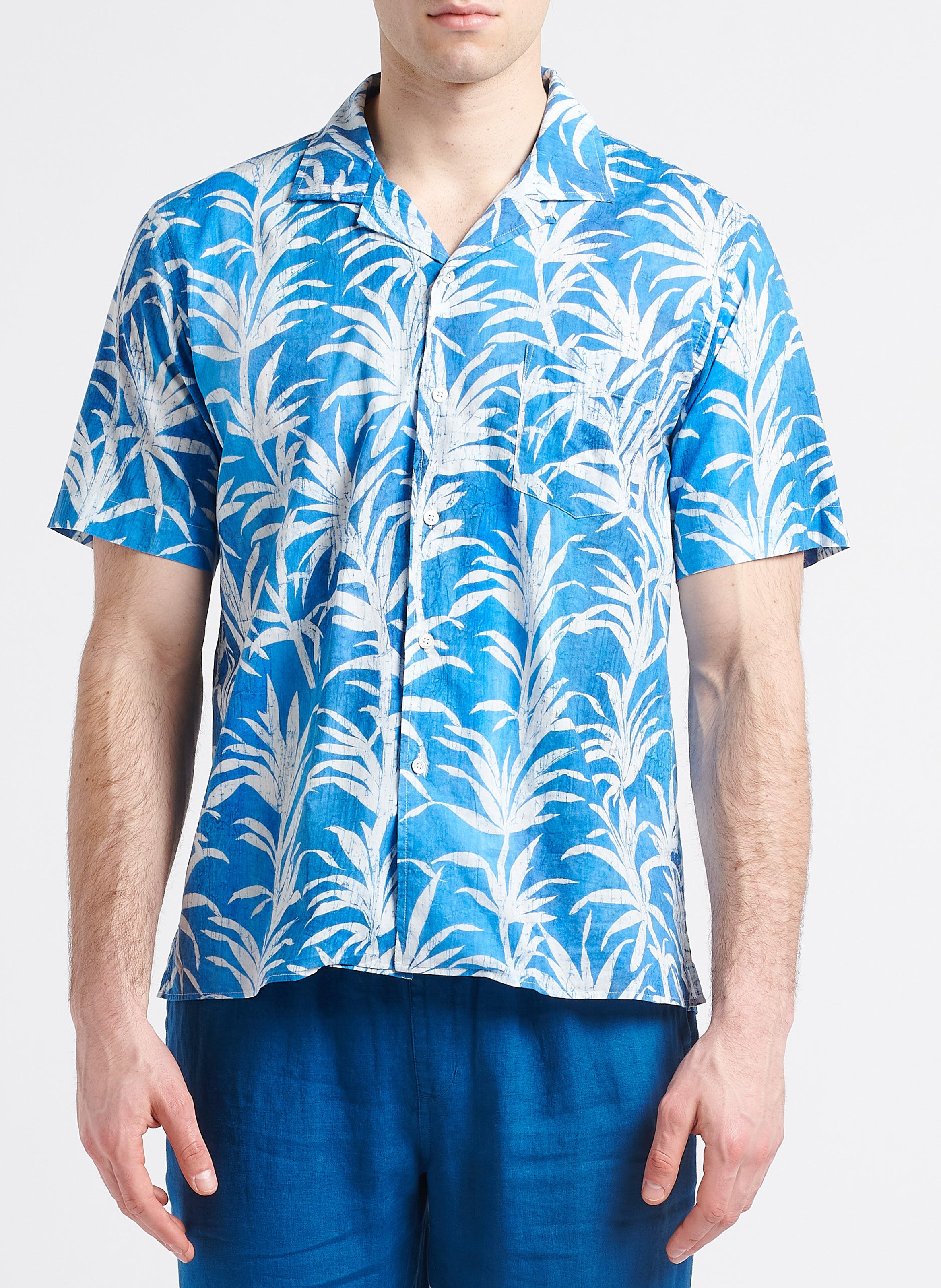 Weites Baumwollhemd mit klassischem Kragen HARTFORD Mehrfarbig