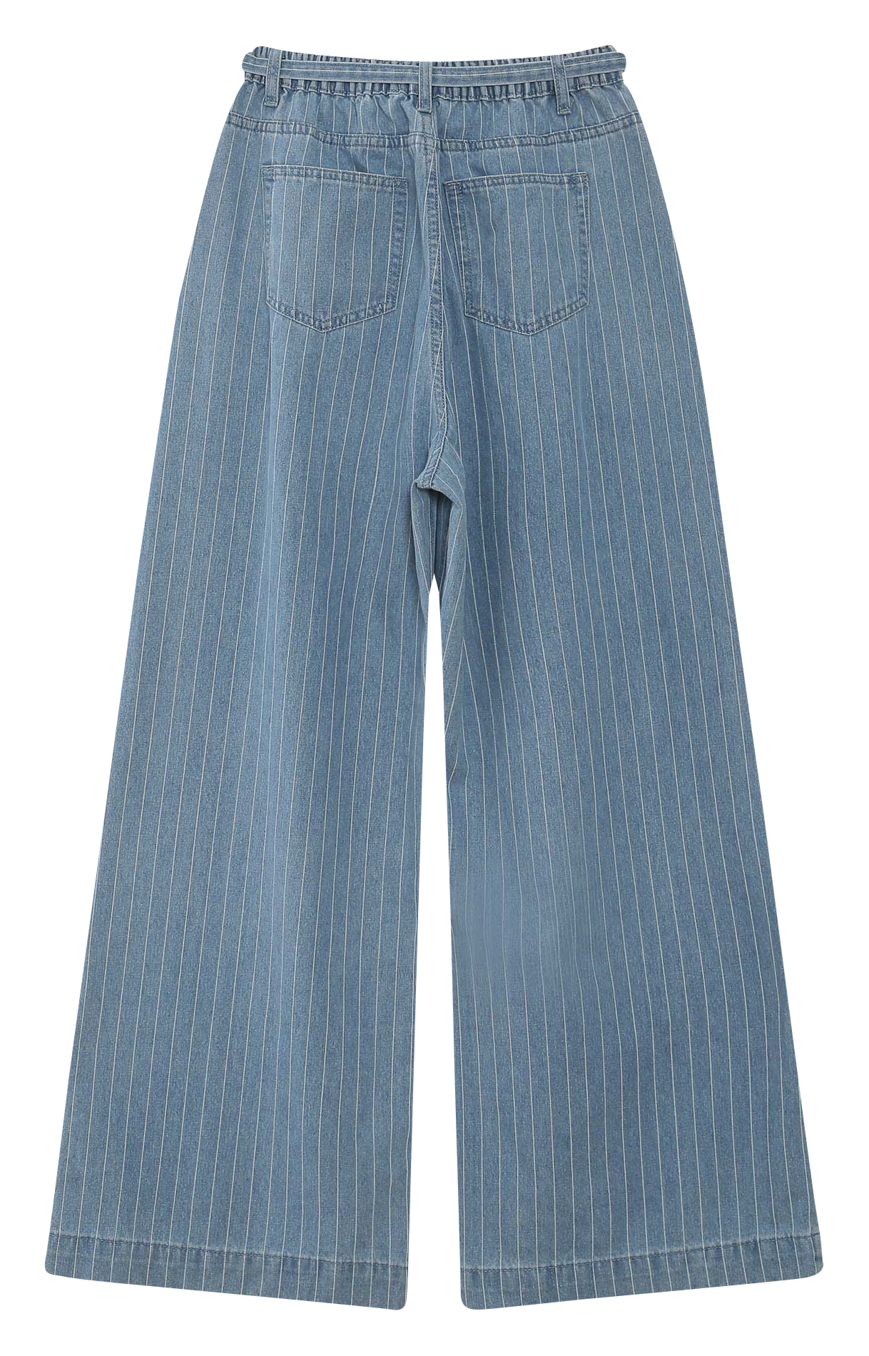 <p>Baggy Jeans mit hoher Taille und Streifen</p> GRACE ET MILA Blau