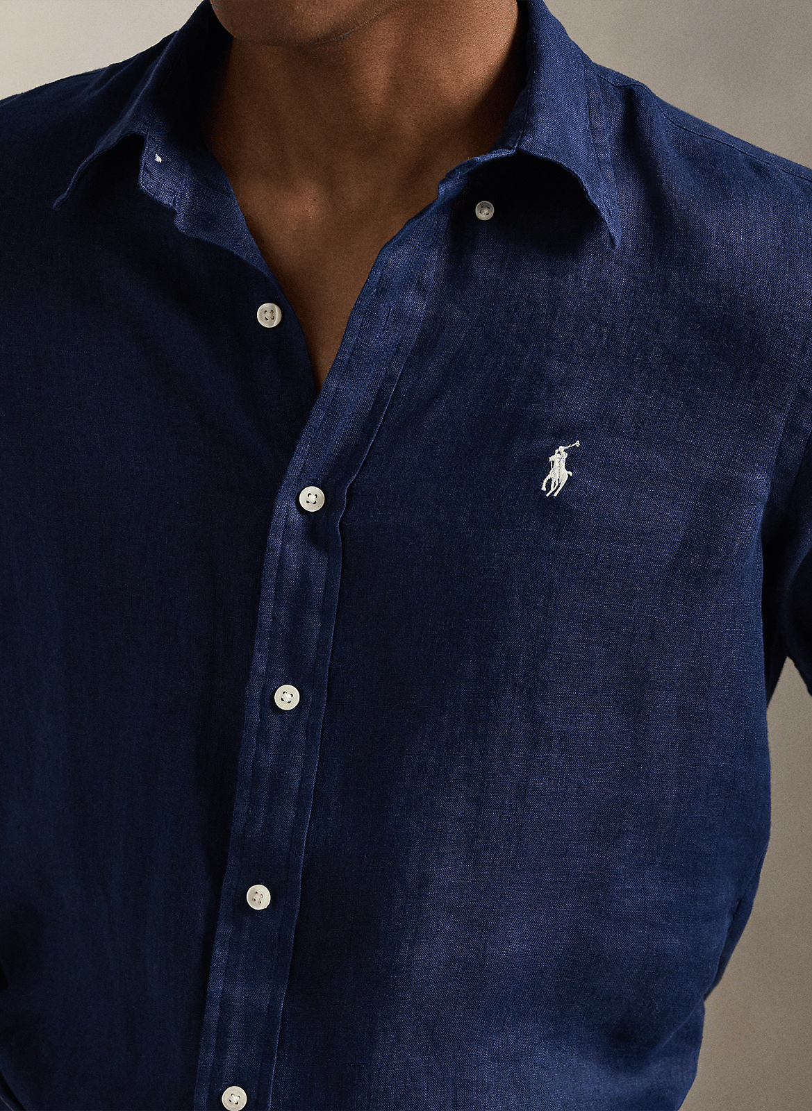 Linnen, regular fit overhemd POLO RALPH LAUREN Blauw