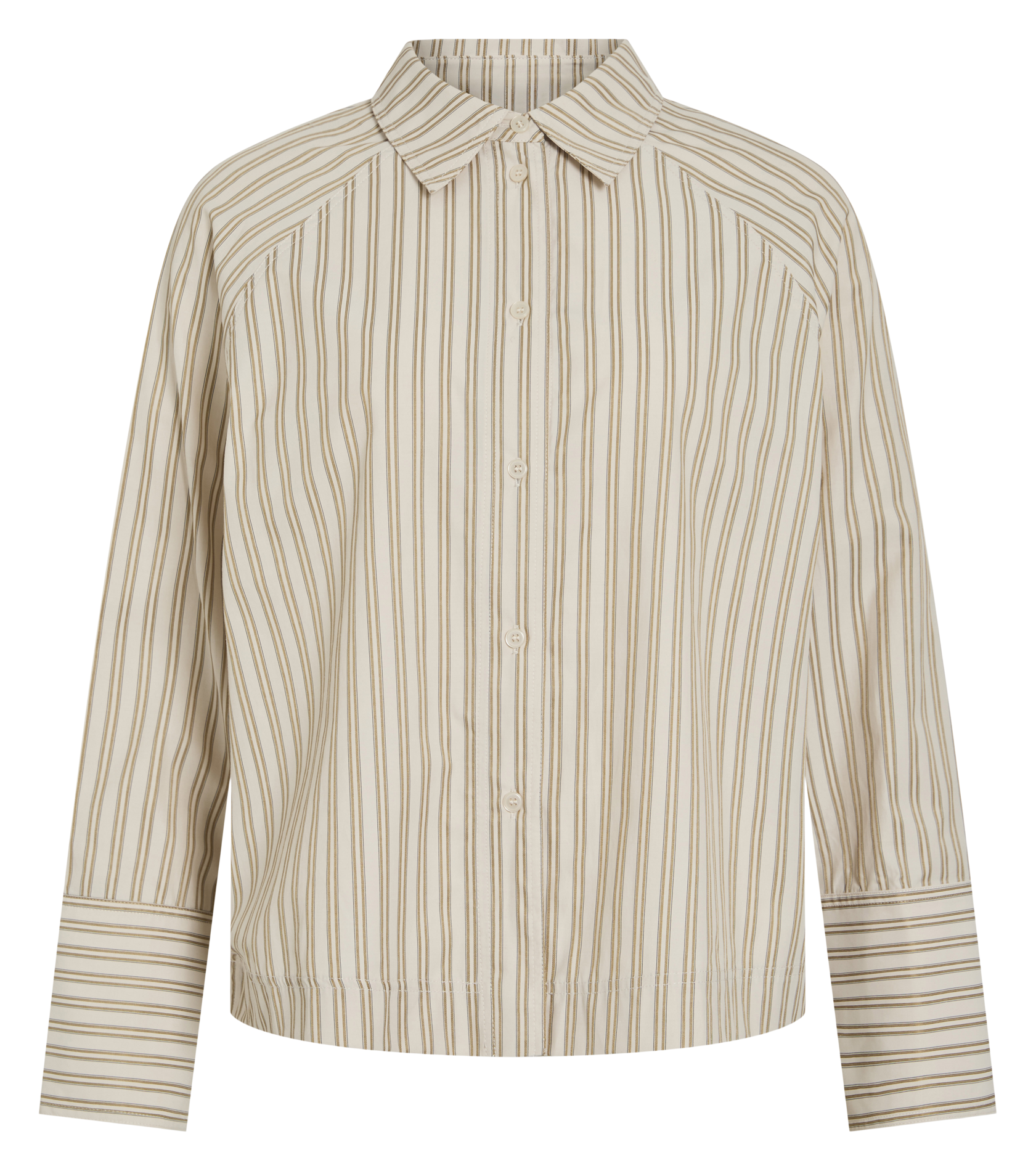 Chemise col classique en coton mélangé ROUGE EDIT Beige
