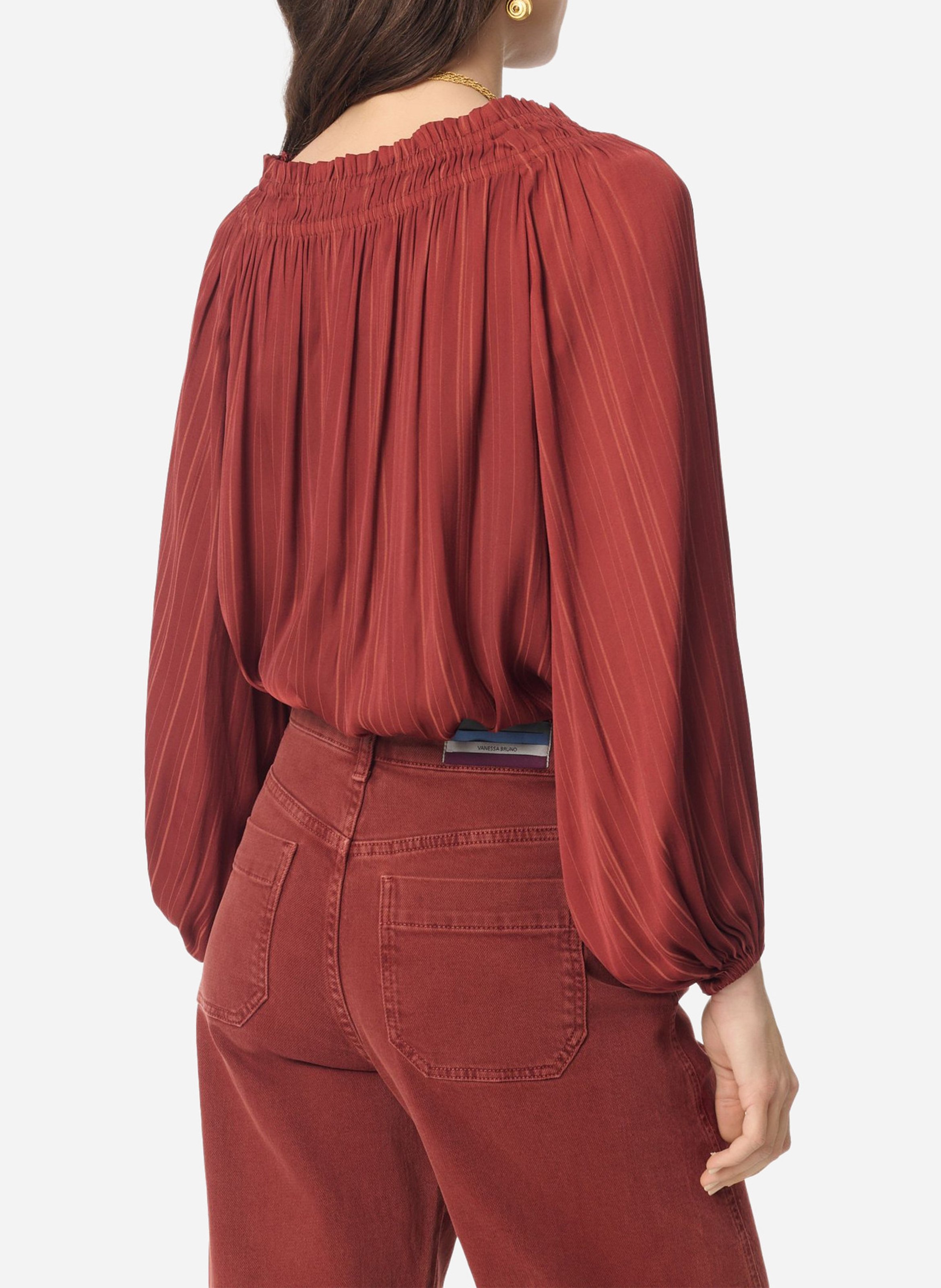 Flowy blouse with gathers VANESSA BRUNO Red