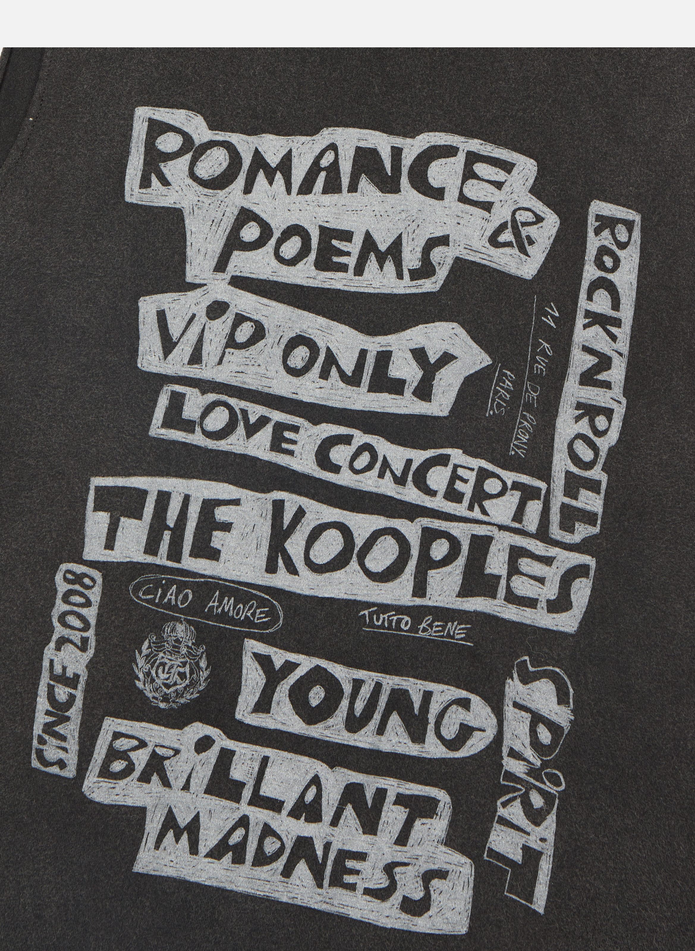 Débardeur avec sérigraphie THE KOOPLES Noir