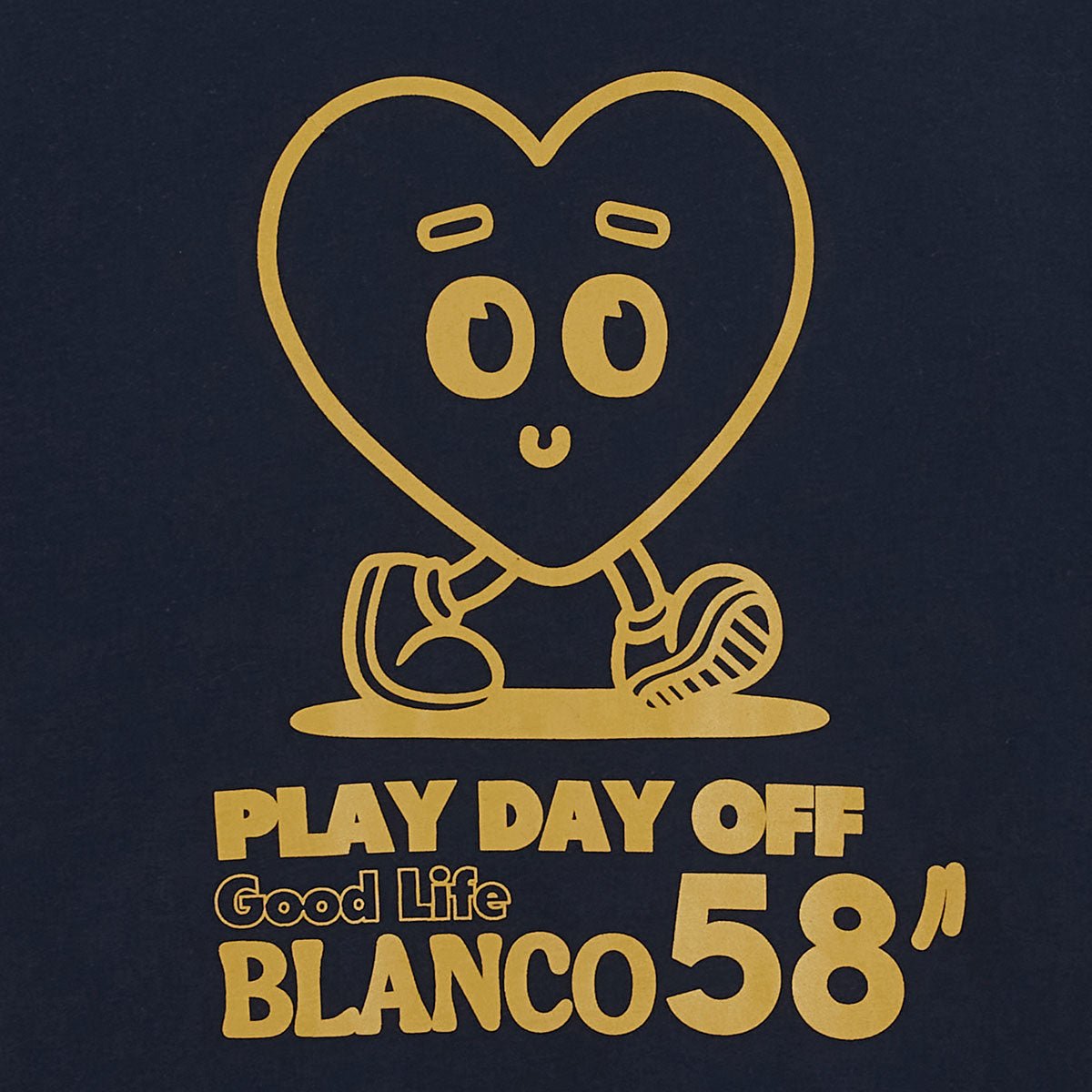 Round neck t-shirt in printed cotton jersey back SERGE BLANCO Blue