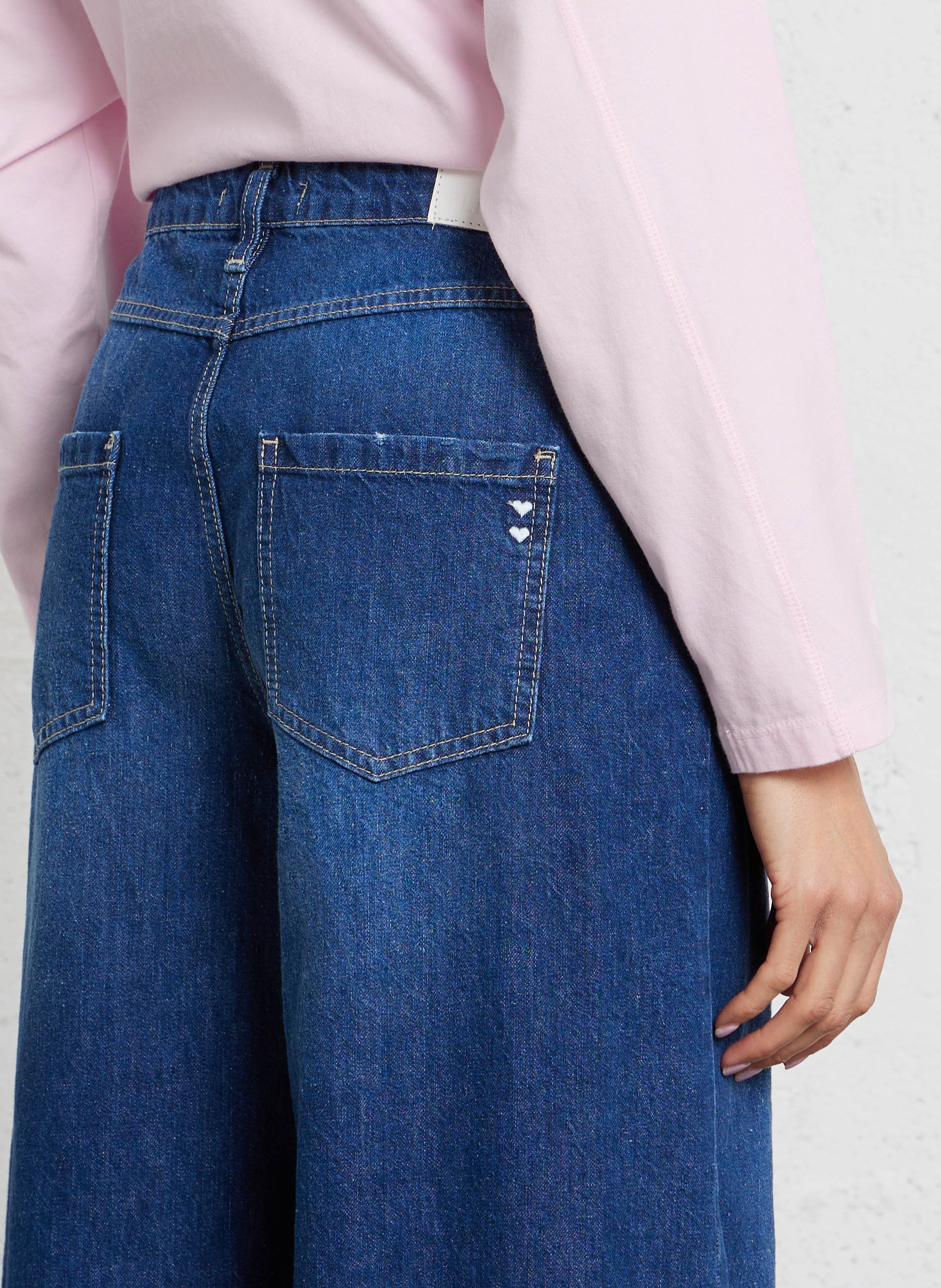 Jean baggy en coton PLEASE Bleu