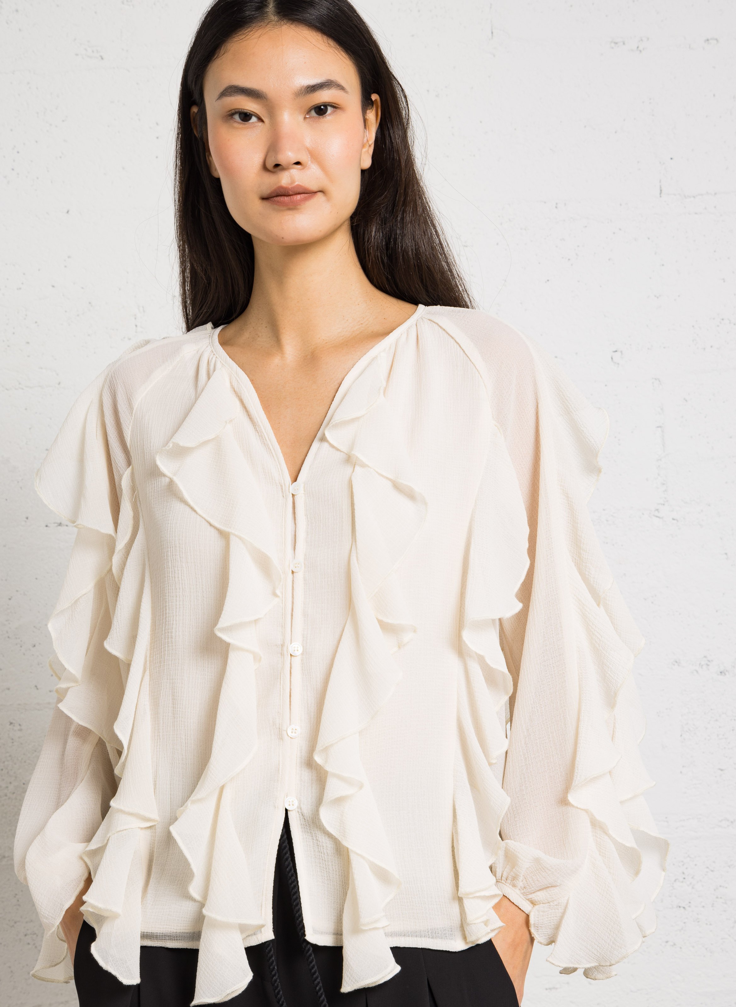 V-neck blouse LA PETITE ETOILE Beige
