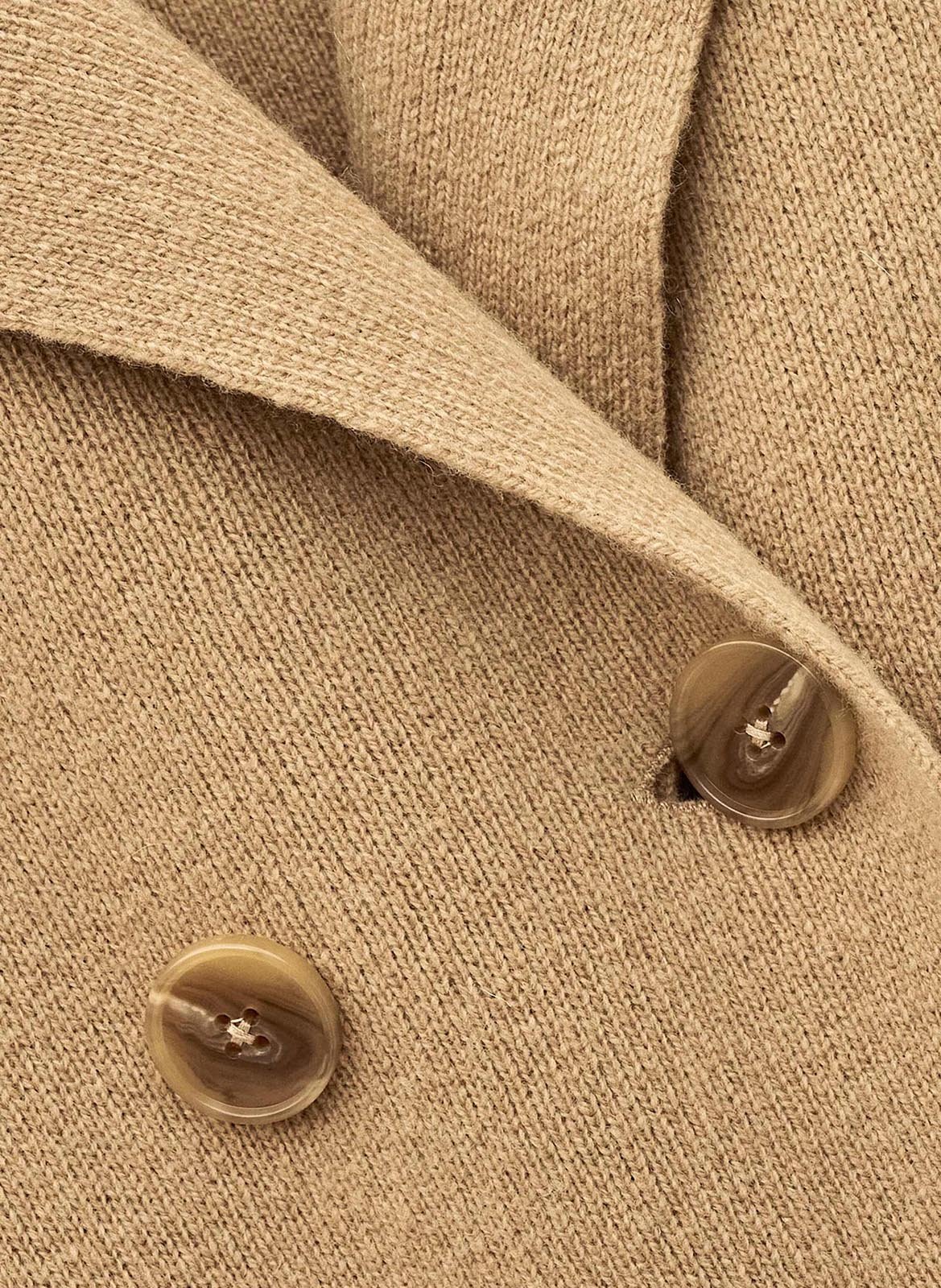 Buttoned wool-blend coat BA&SH Brown