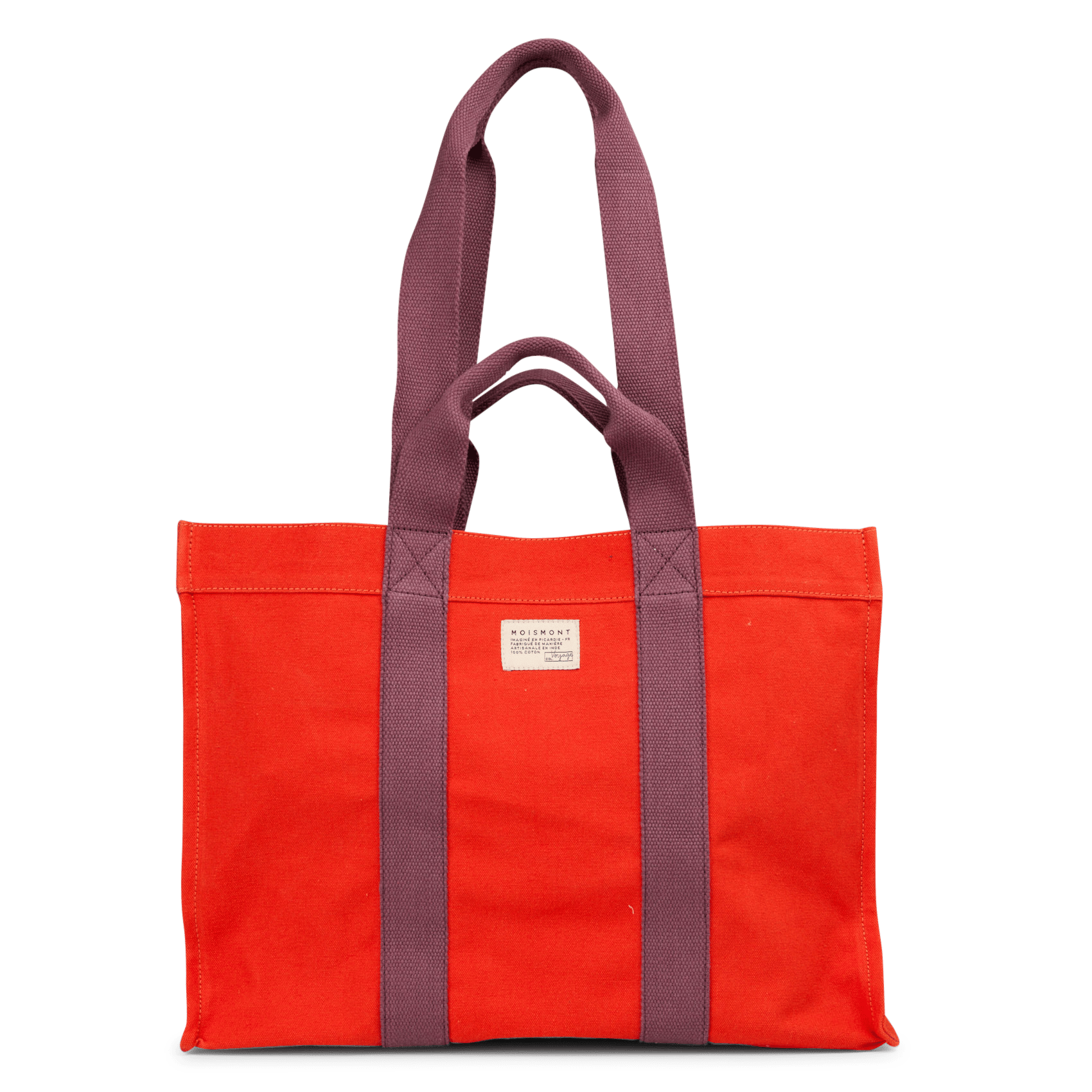 Katoenen shopper MOISMONT Rood
