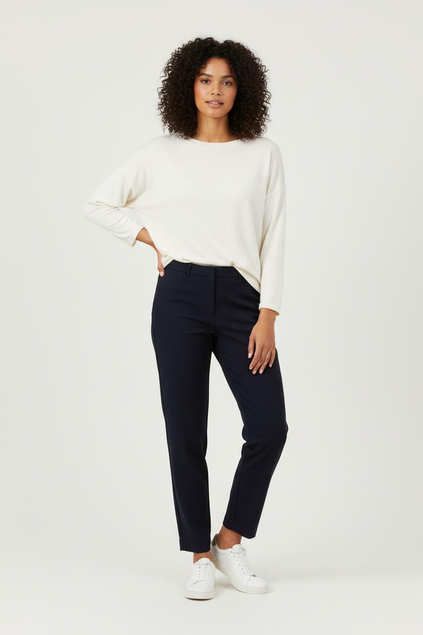 Cropped slim jeans with studs COMPTOIR DES COTONNIERS - Seconde main Blue