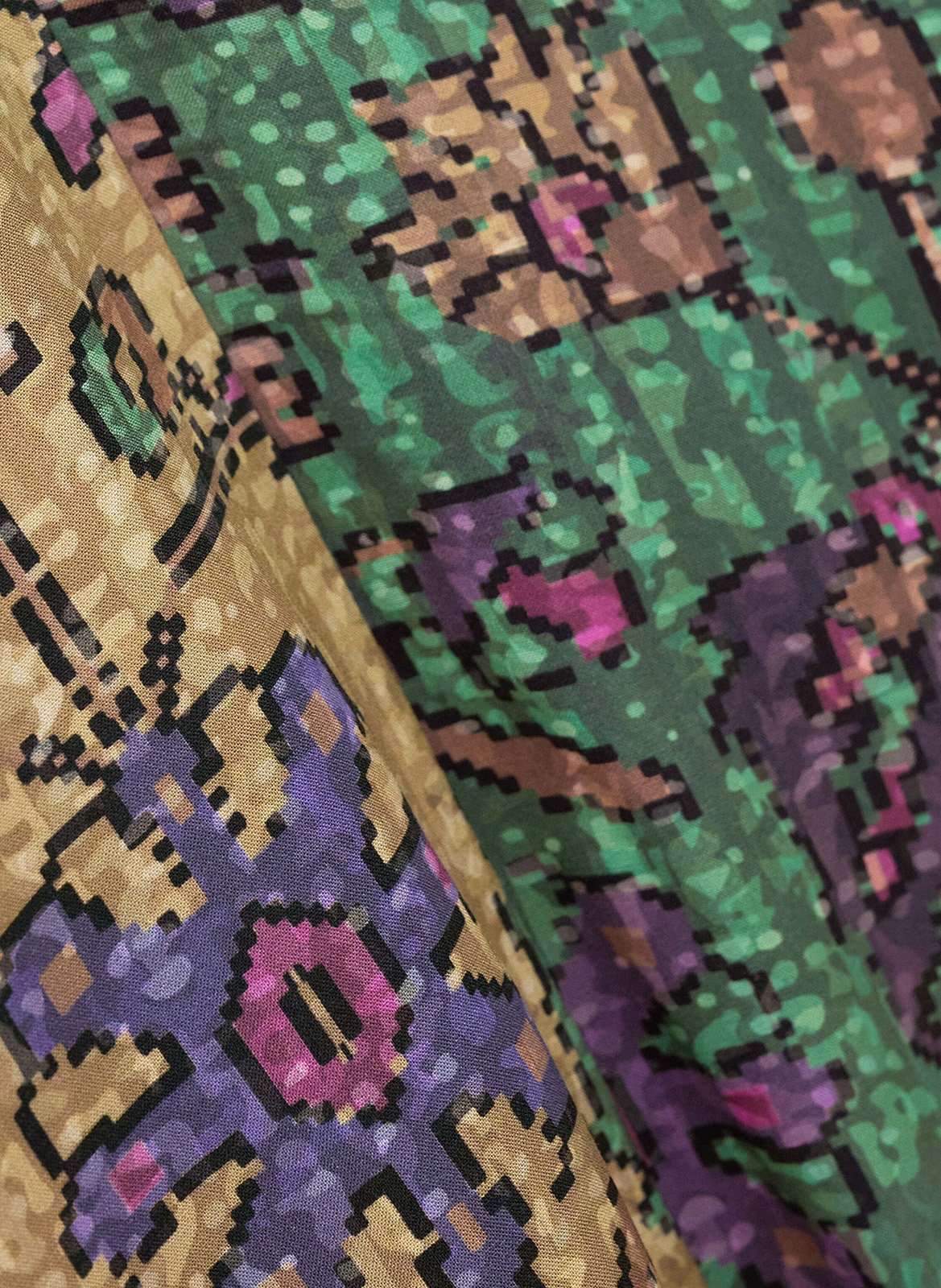 Jupe longue fluide imprimée BA&SH Vert