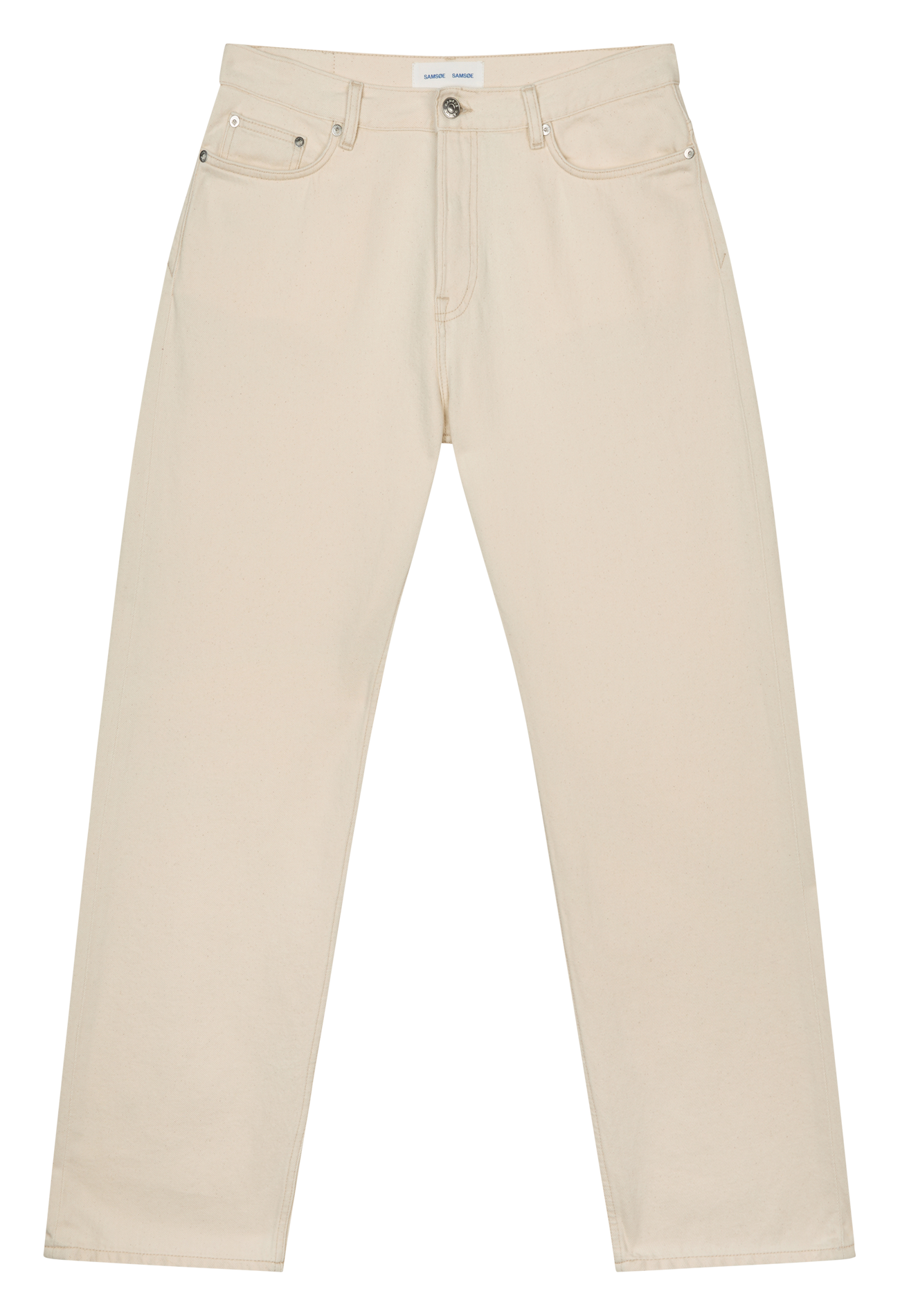 Straight organic cotton jeans SAMSOE SAMSOE White