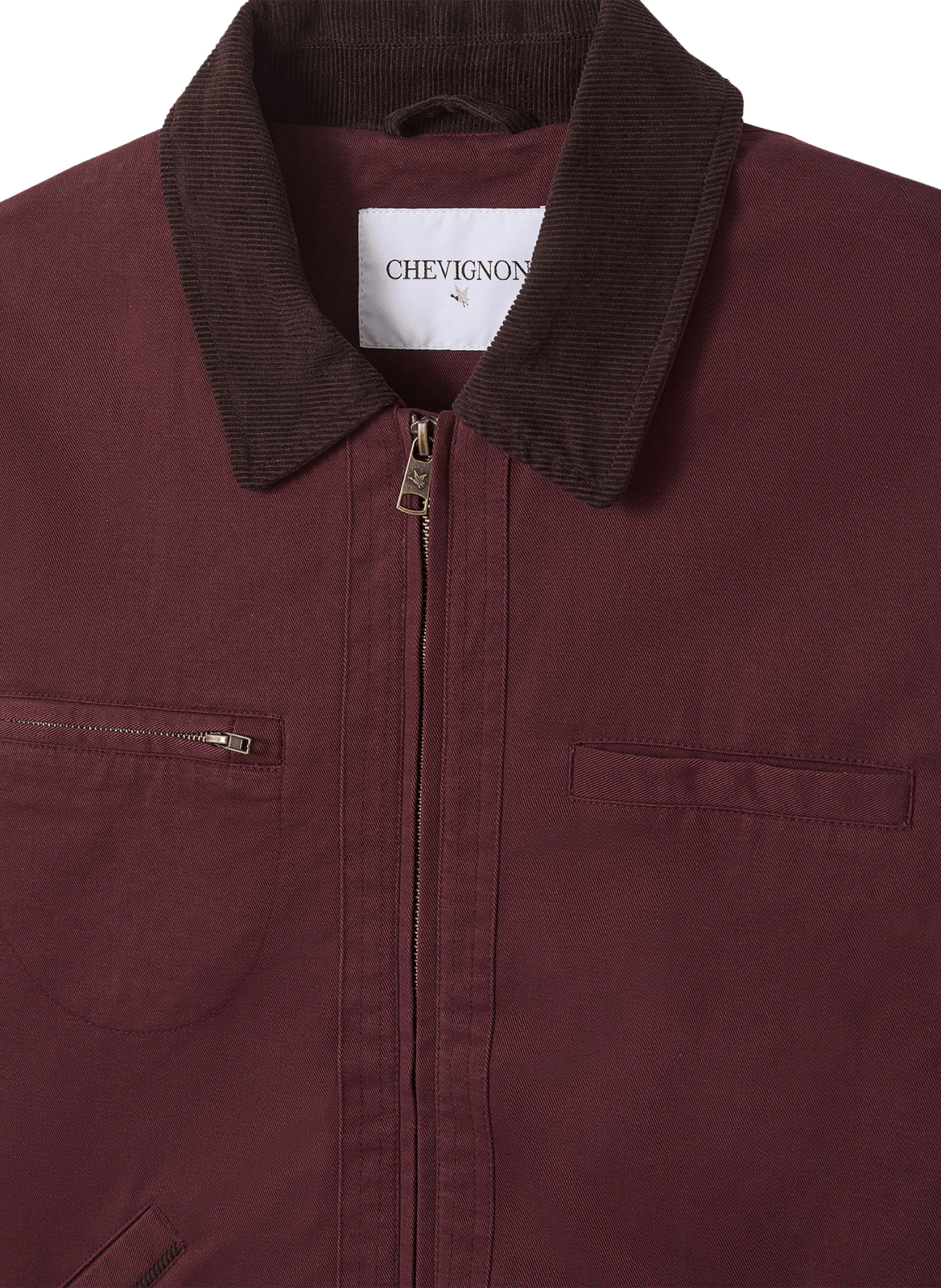 Veste col classique en coton CHEVIGNON Violet