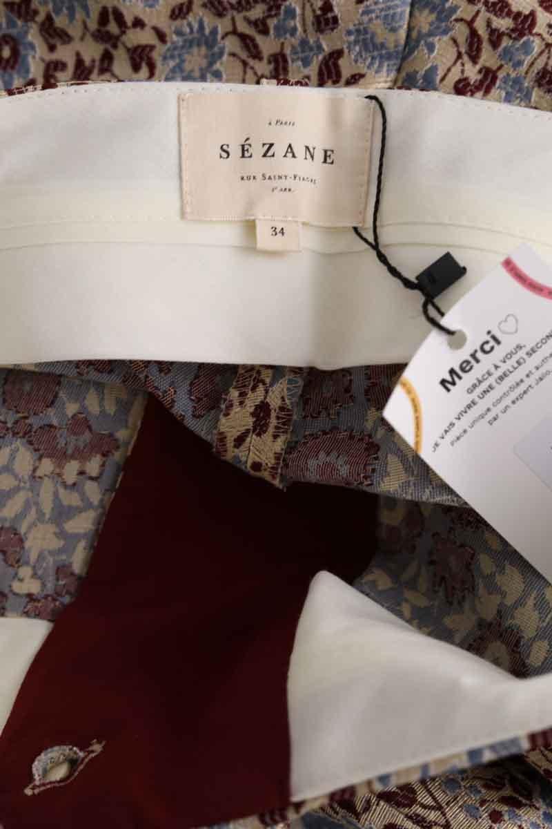 Straight-cut pants SEZANE - Seconde main Multicolored