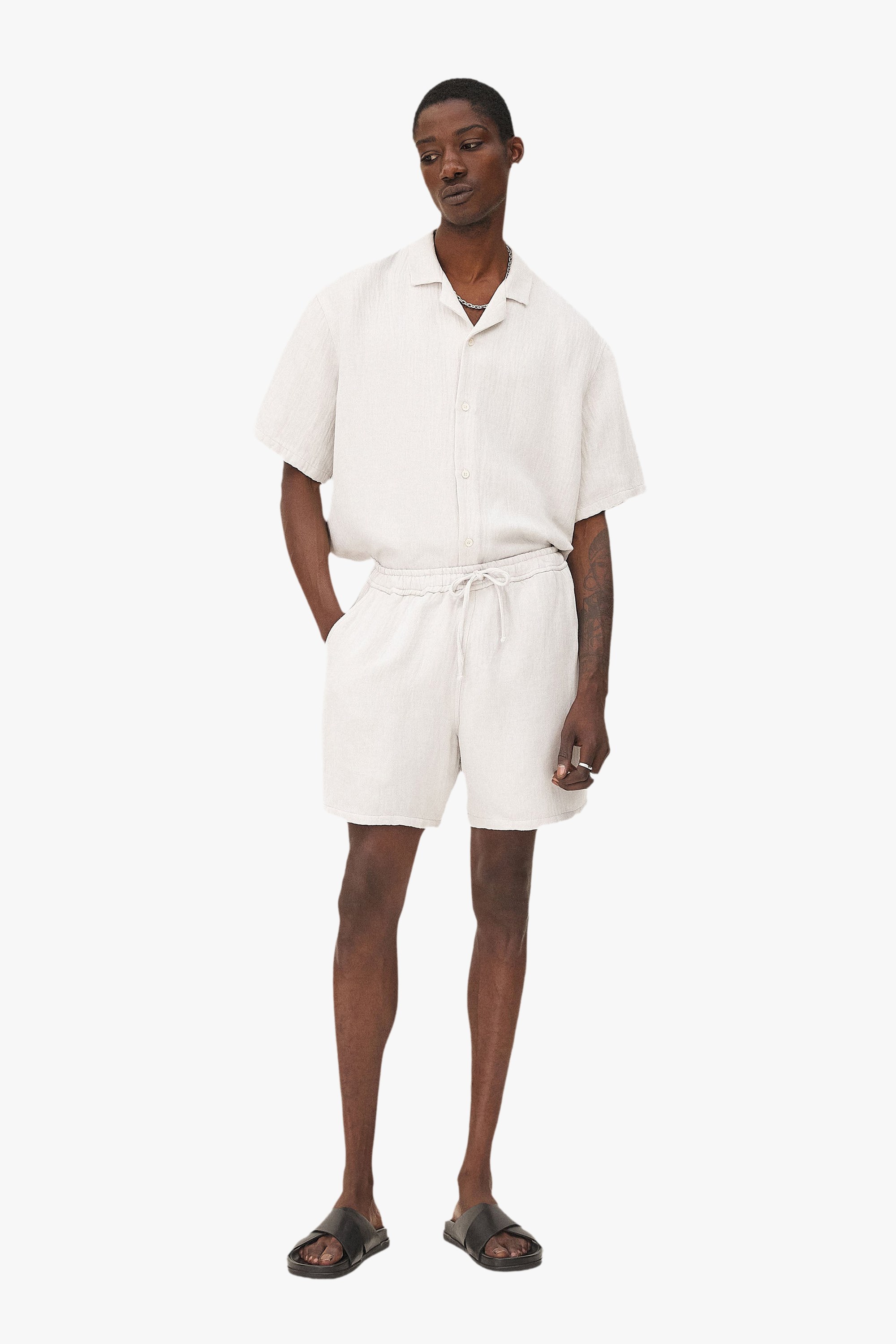 Elasticated Malibu Shorts Noyoco Grey
