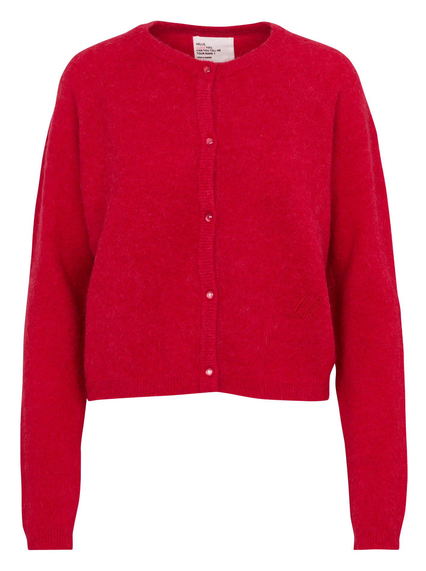 Gilet court boutonné à manches longues LEON & HARPER