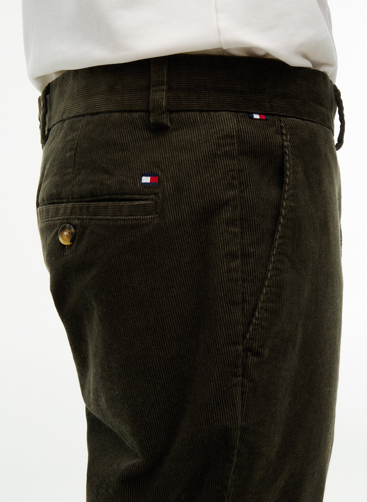 Gerade geschnittene Cordhose TOMMY HILFIGER Grun
