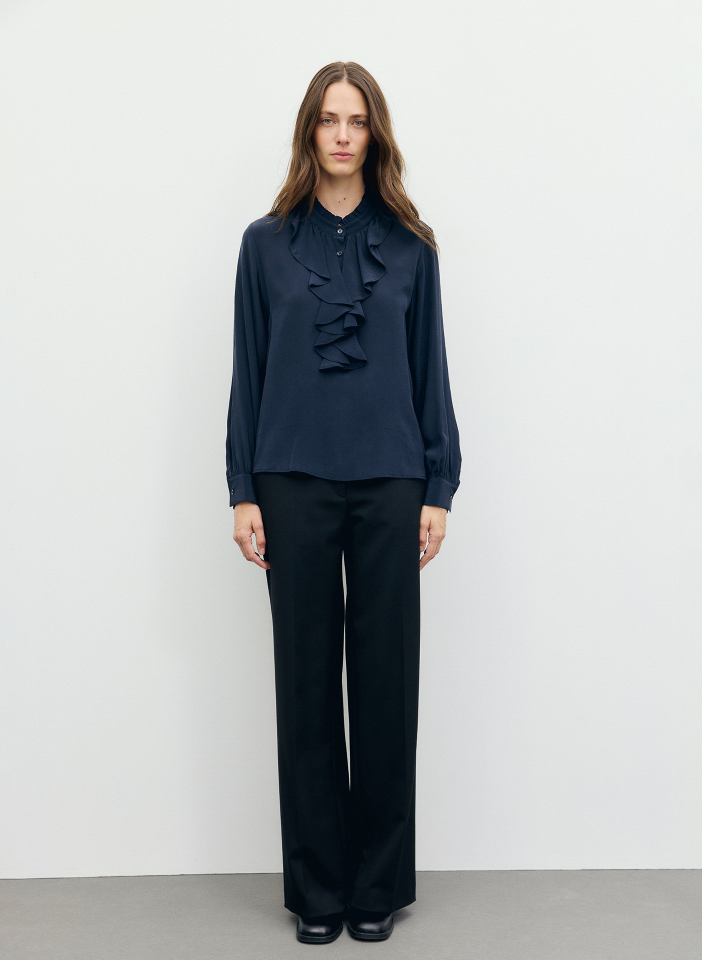 Geblümte Bluse mit Rundhalskragen GERARD DAREL Blau