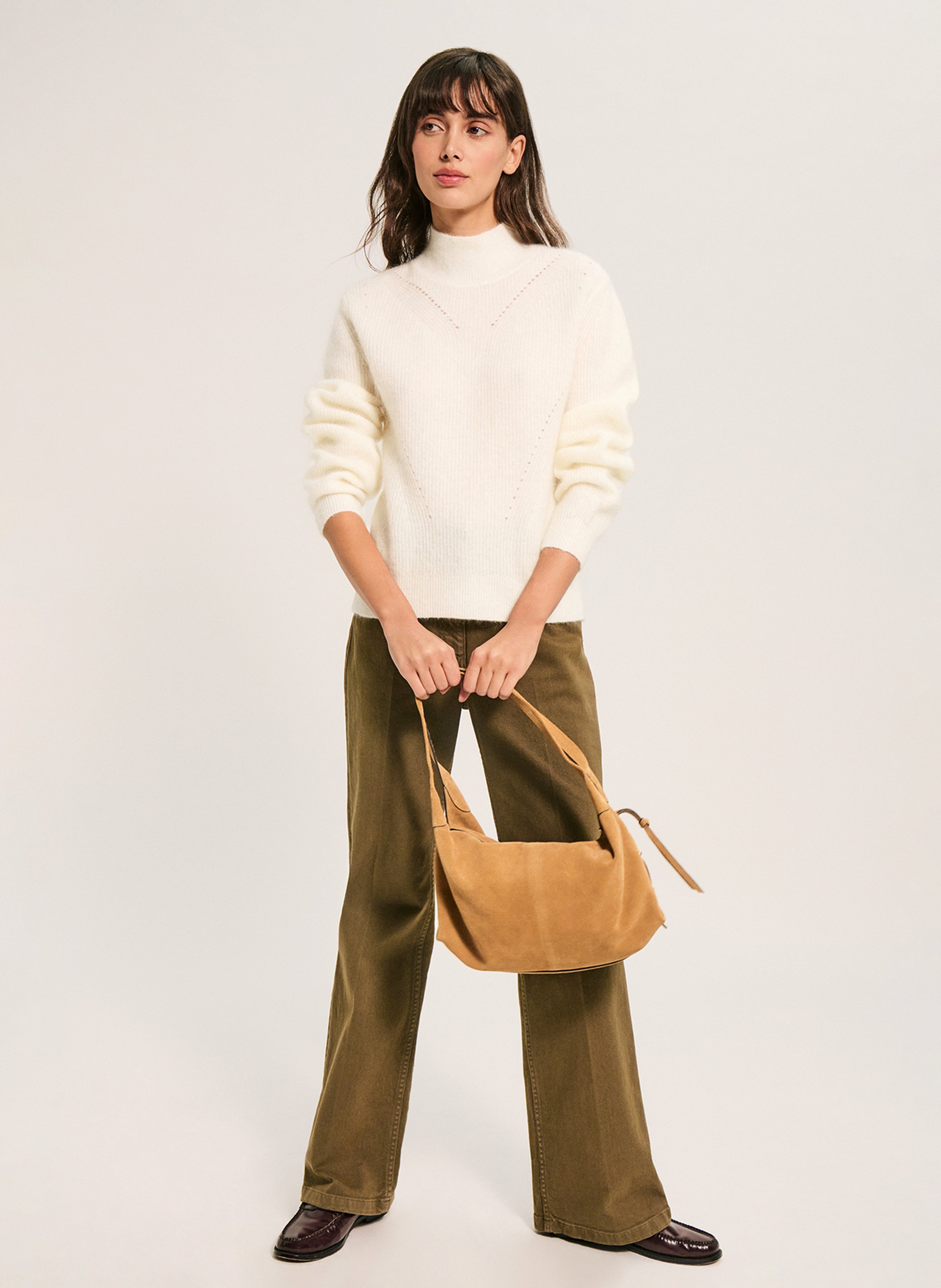 Straight wool blend sweater PABLO Beige