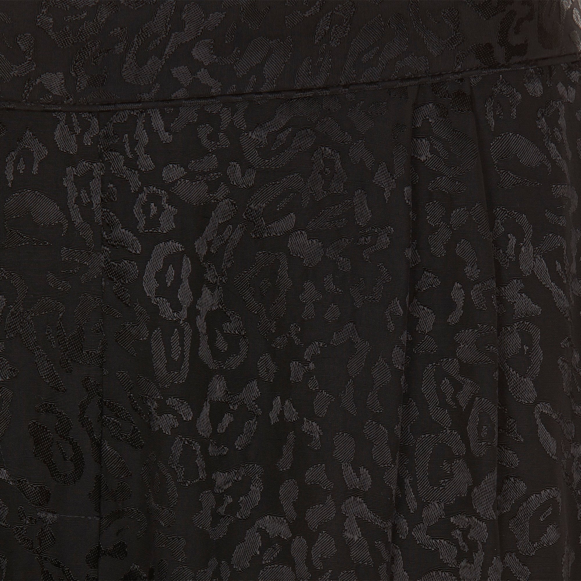 Pacha leopard jacquard carrot trousers SWILDENS Black