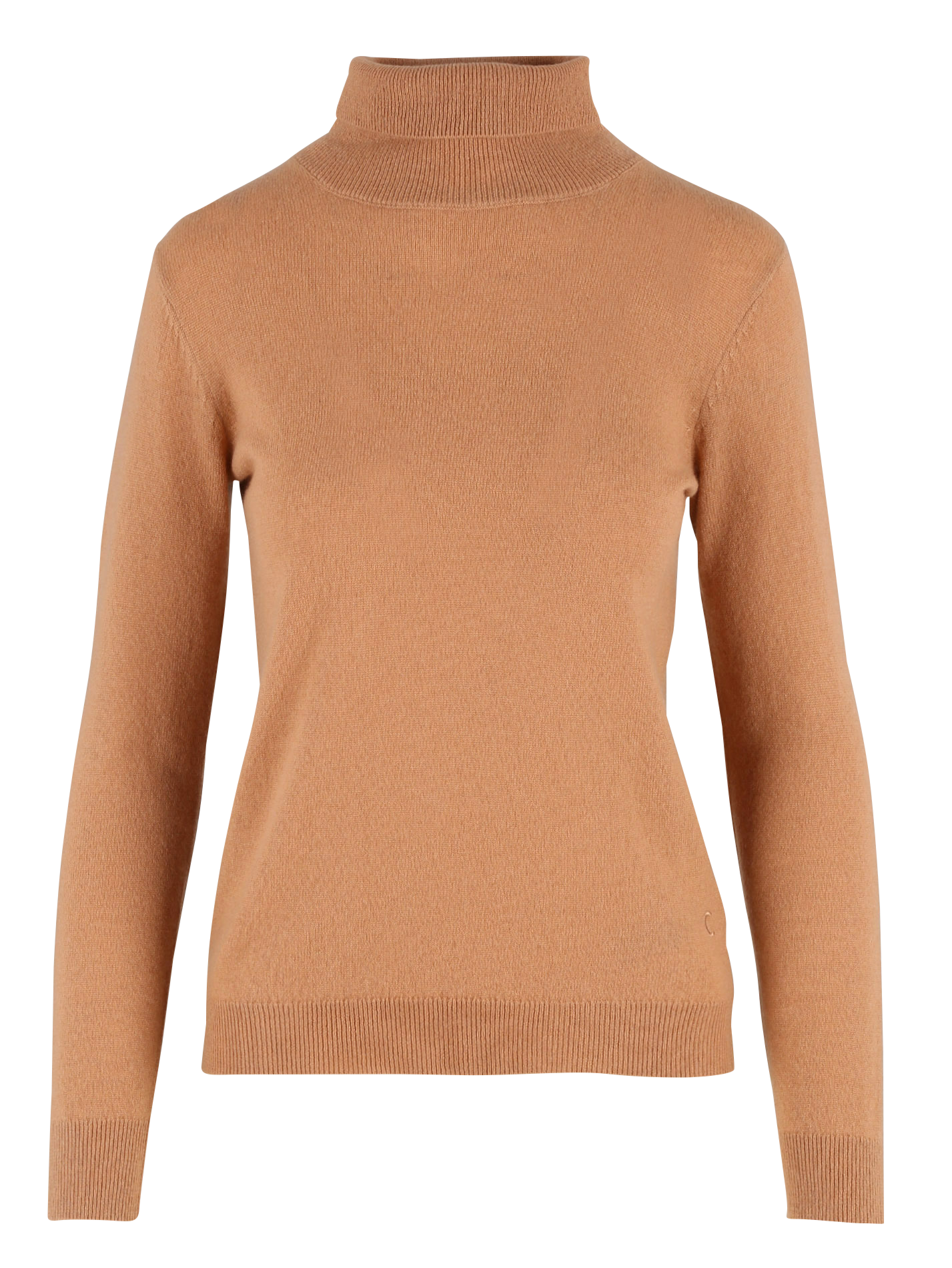 Cashmere straight-cut turtleneck sweater CAROLL Brown