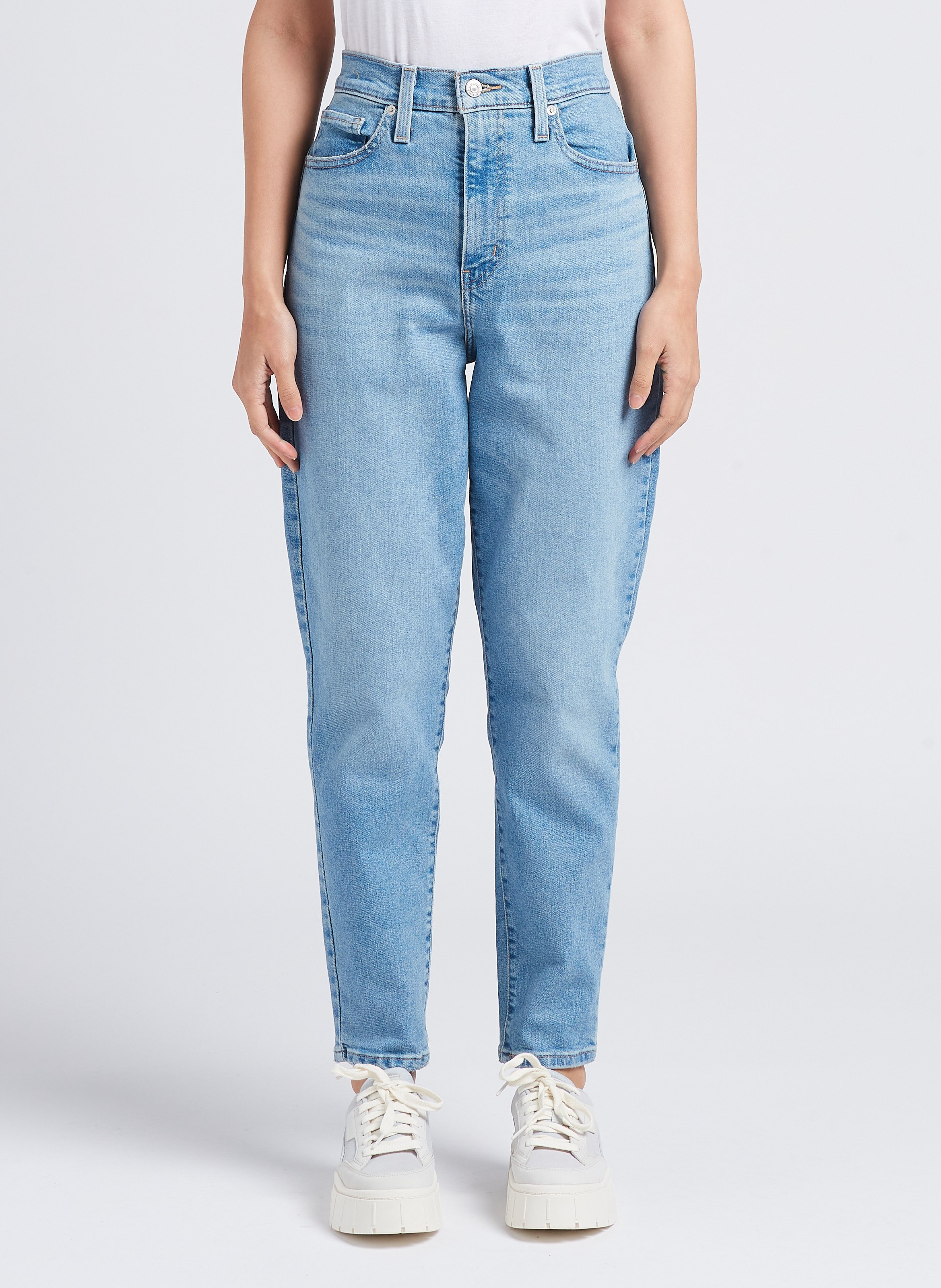 High-waisted Cotton-blend Mom Jeans Now You Know Levi's - Women - Europe